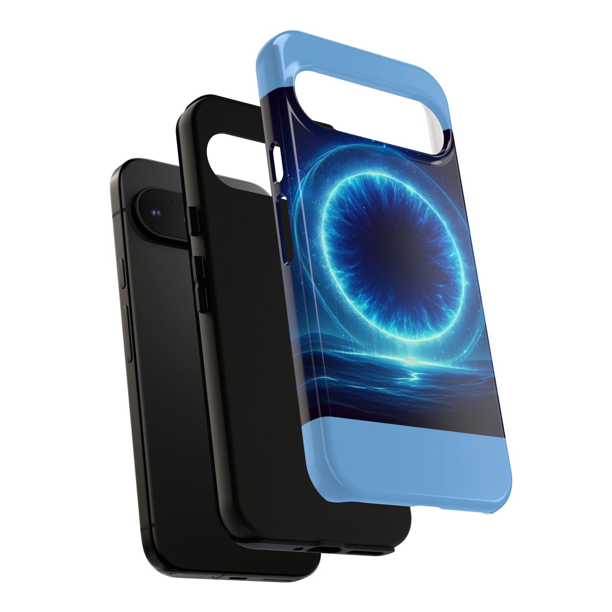 Blue Galaxy Phone Case, Tough Phone Cover, Cosmic Protection Case, Space Design, Gift for Space Lovers