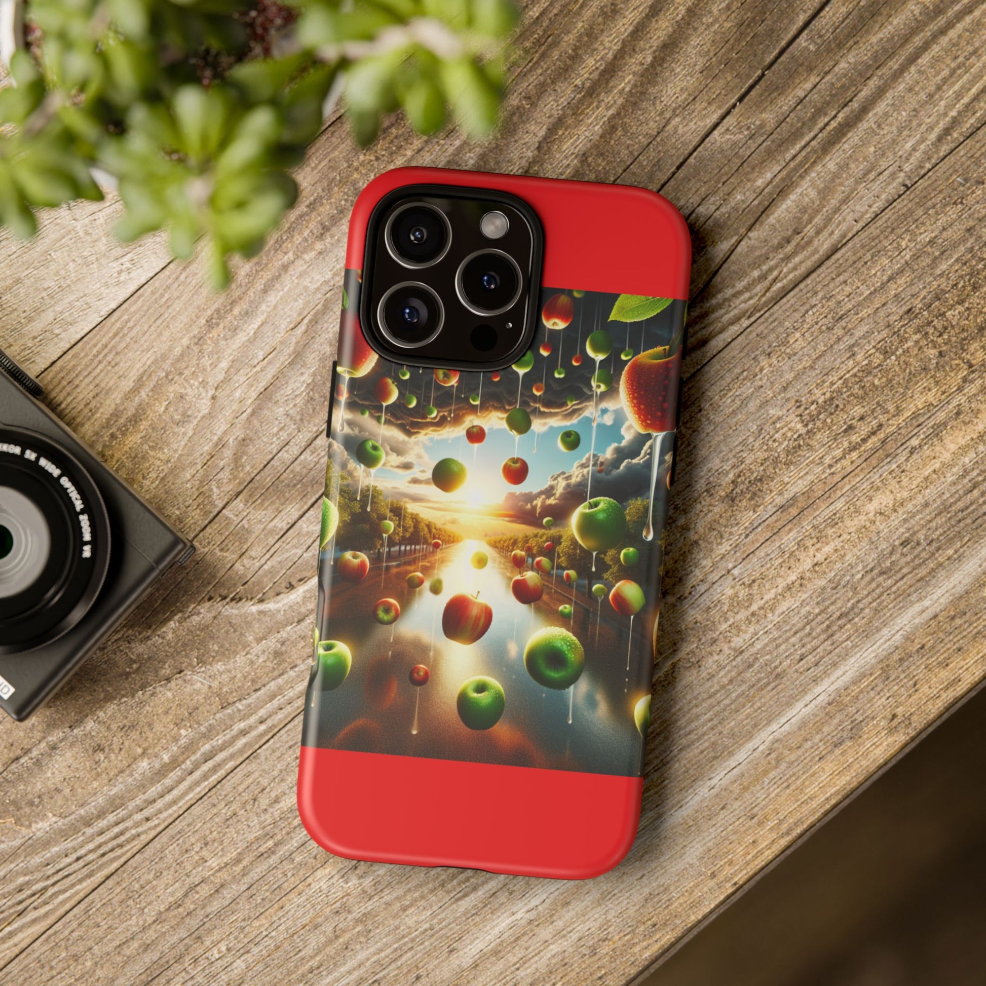 Vibrant Phone Case with Artistic Apple Design, Unique Gift for Art Lovers, Trendy Accessory for Any Occasion, Stylish Smartphone Cover