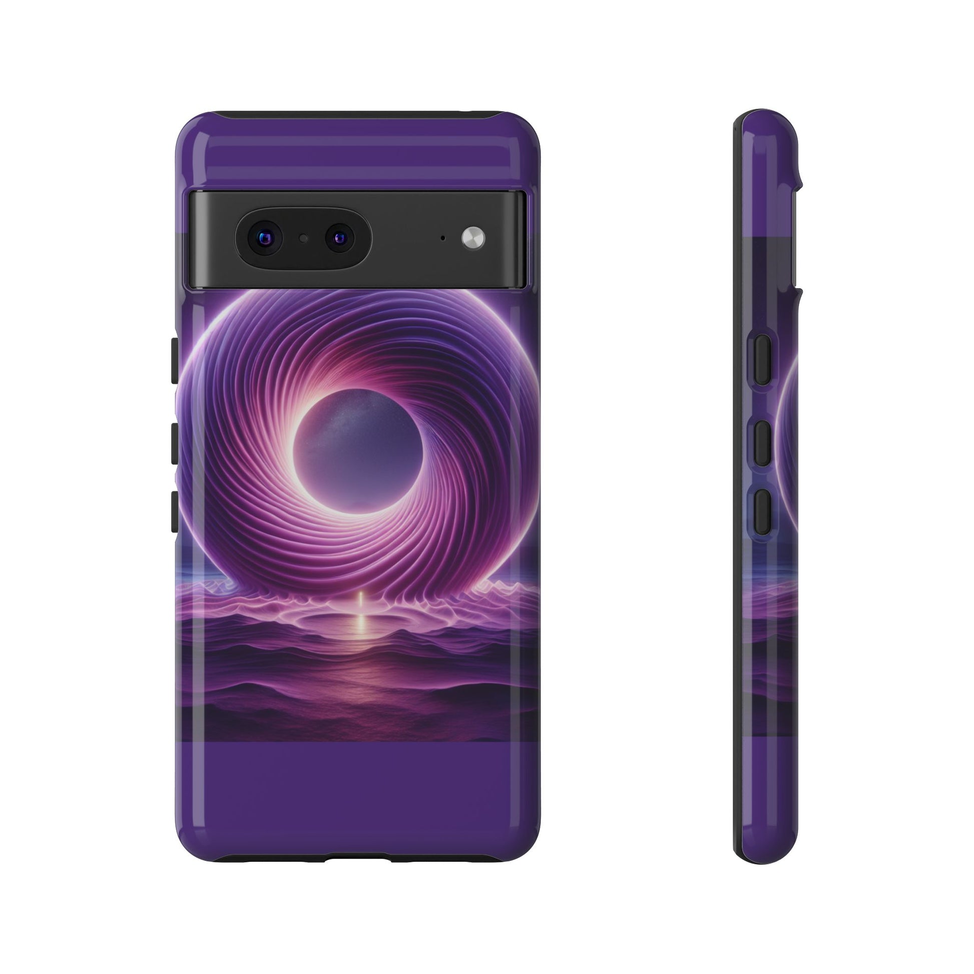 Colorful Phone Case with Swirling Design, Tough Phone Cover, Cosmic Phone Protector, Unique Gift for Tech Lovers, Stylish Smartphone Shell