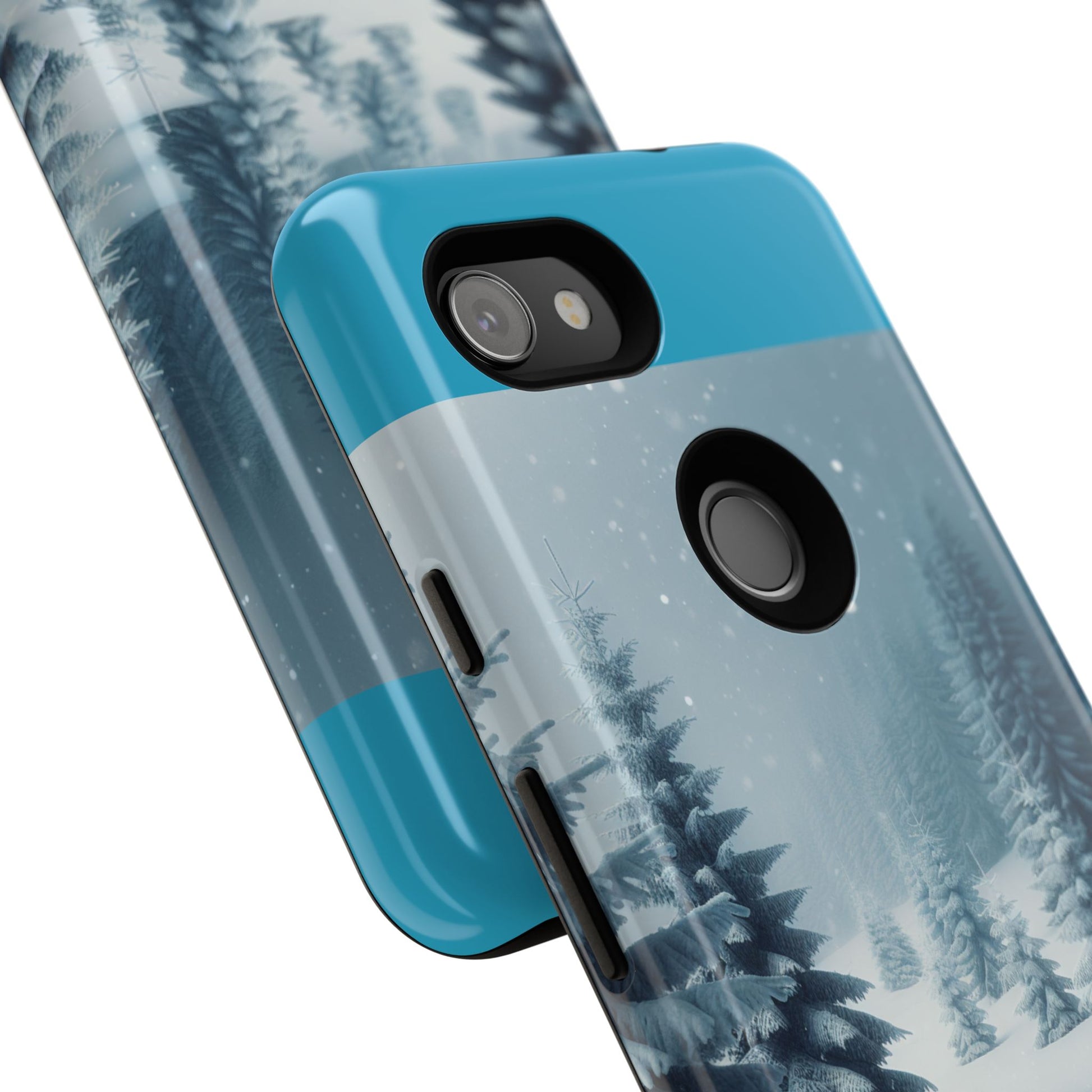 Winter Forest Phone Case, Tough Cases for iPhone, Snowy Landscape Design, Nature Lover Gift, Holiday Accessories