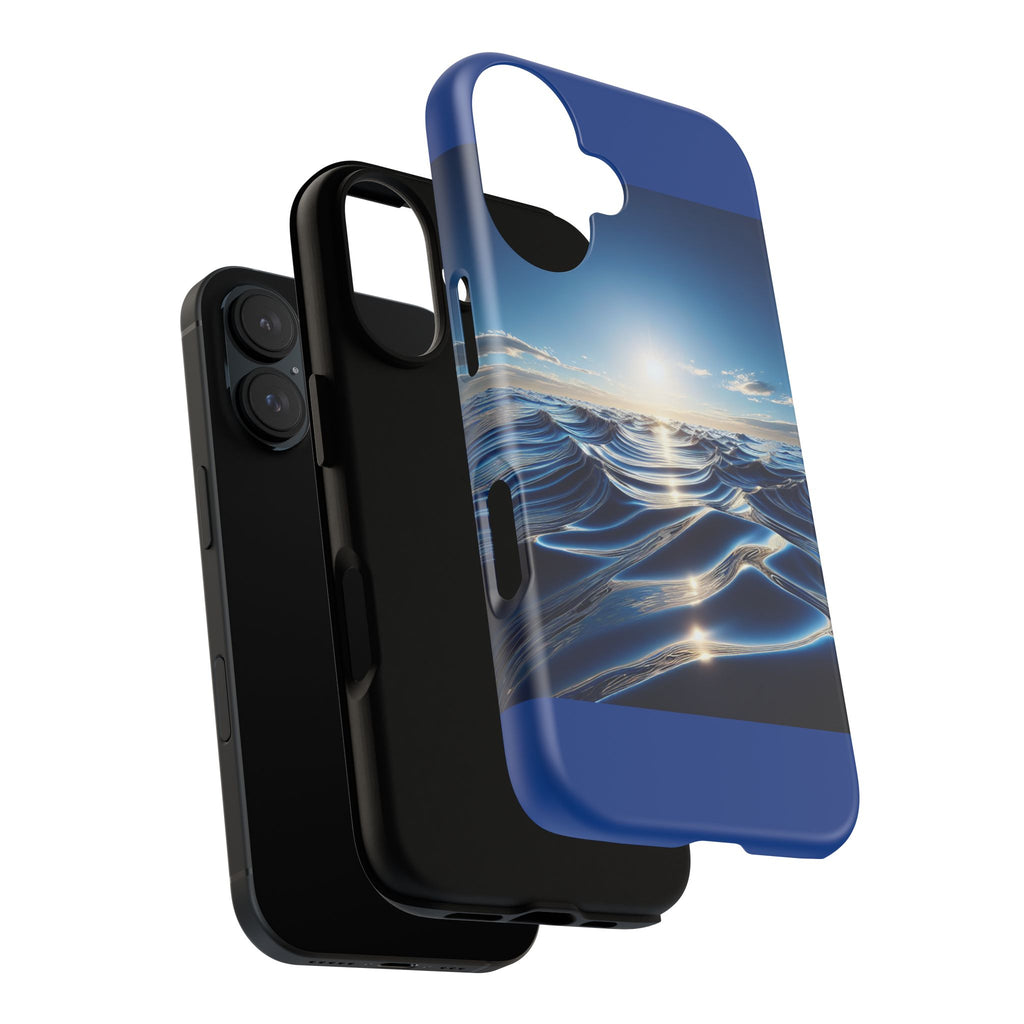 Ocean Wave Phone Case, Tough Phone Cover, Stylish Cell Case, Gift for Beach Lovers, Customizable Phone Accessory