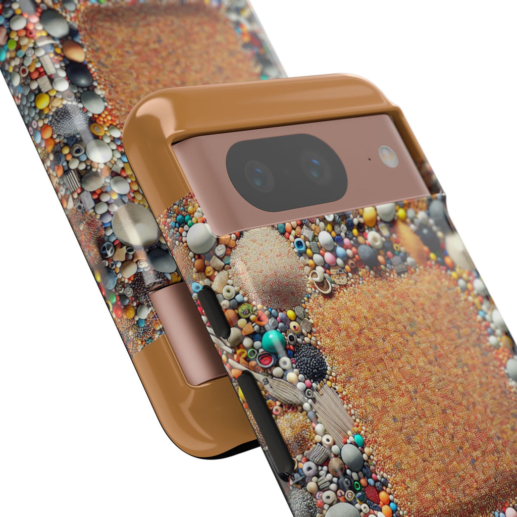 Colorful Phone Case with Unique Texture, Tough Case, Phone Accessory, Trendy Design, Gift for Tech Lovers, Durable Protection