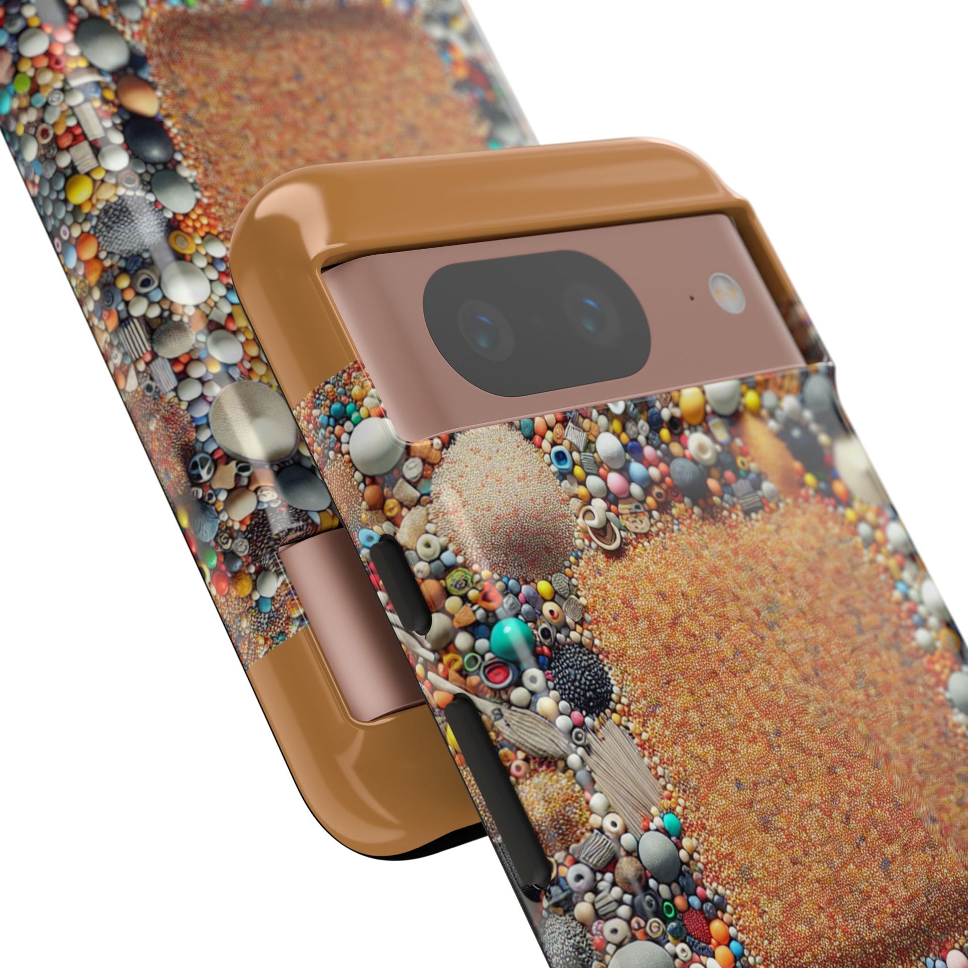 Colorful Phone Case with Unique Texture, Tough Case, Phone Accessory, Trendy Design, Gift for Tech Lovers, Durable Protection