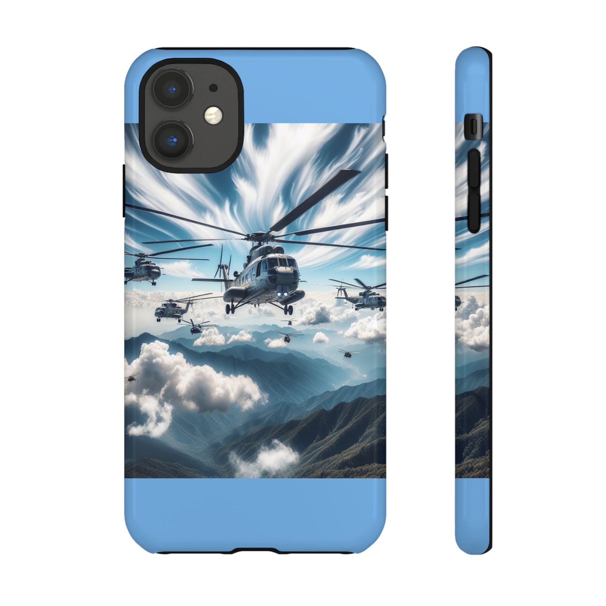 Tough Cases - Helicopter Design Phone Case, Military Style Cover, Unique Gift for Aviation Lovers, Durable Phone Protector, Hobbyist [...]