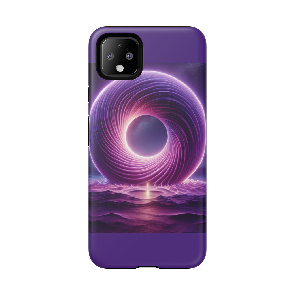 Colorful Phone Case with Swirling Design, Tough Phone Cover, Cosmic Phone Protector, Unique Gift for Tech Lovers, Stylish Smartphone Shell
