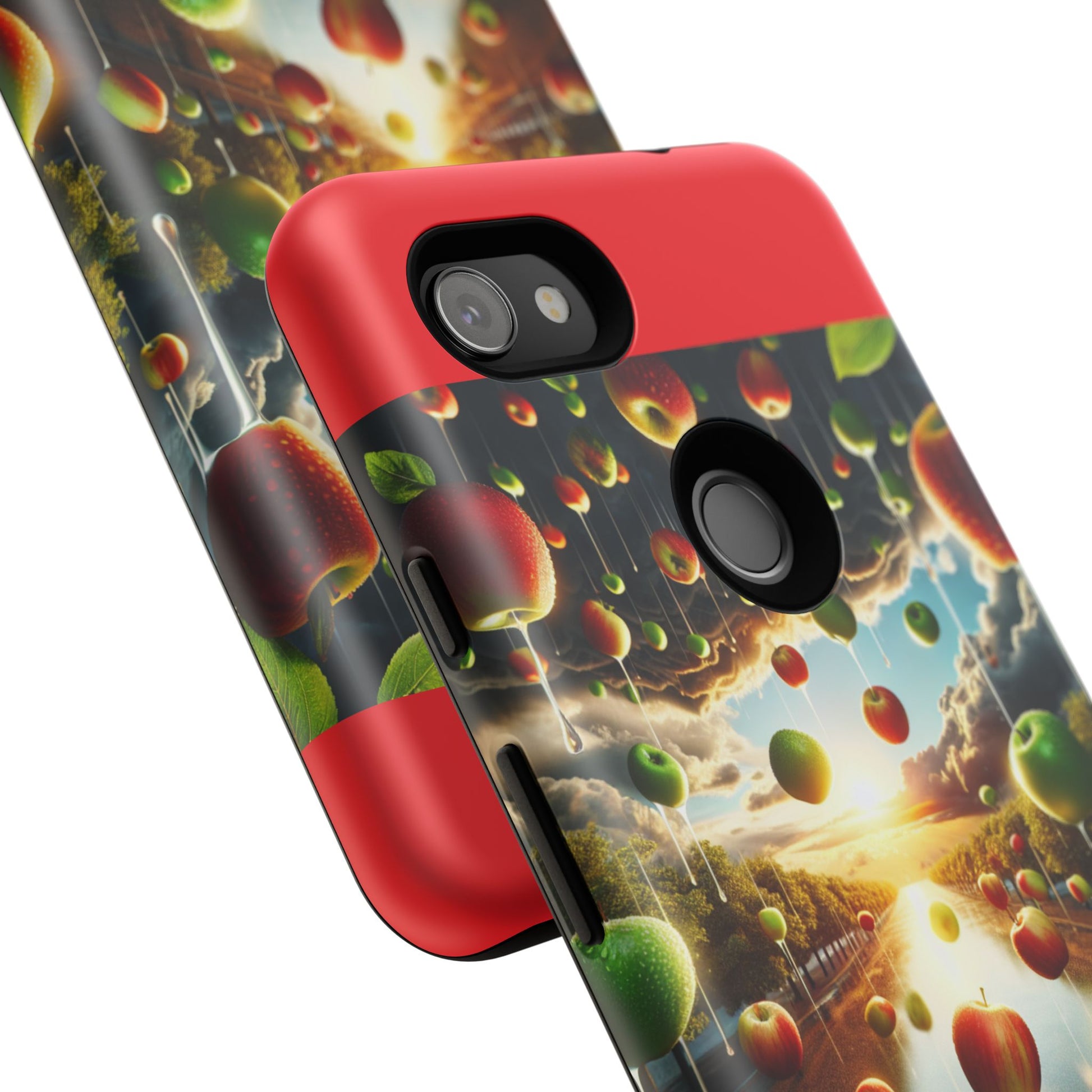 Vibrant Phone Case with Artistic Apple Design, Unique Gift for Art Lovers, Trendy Accessory for Any Occasion, Stylish Smartphone Cover