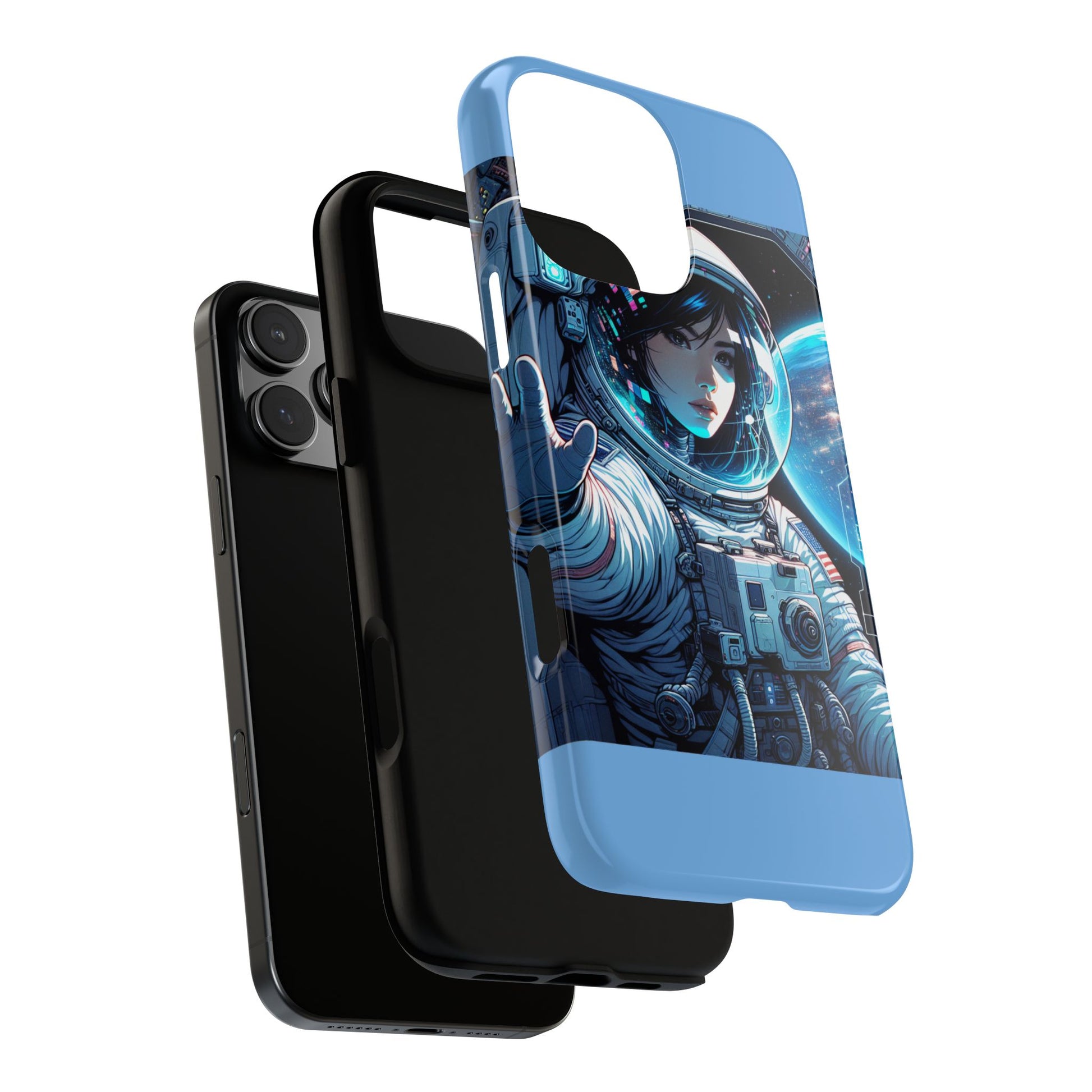 Astronaut Phone Case, Space-Themed Tough Case, Unique Gift for Science Lovers, Trendy Protection for Smartphones, Cool Tech Accessories