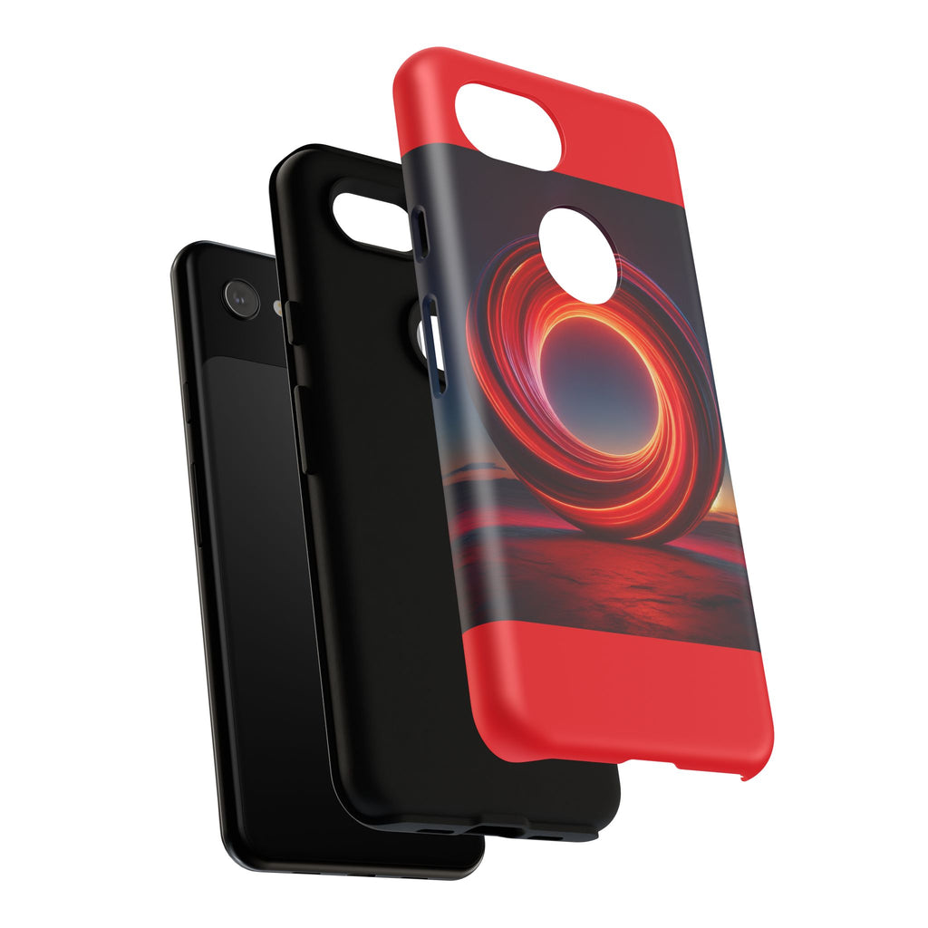 Vibrant Phone Case with Abstract Design, Tough Cases for Tech Lovers, Sleek Protection, Gift for Friends, Customizable Mobile Accessory