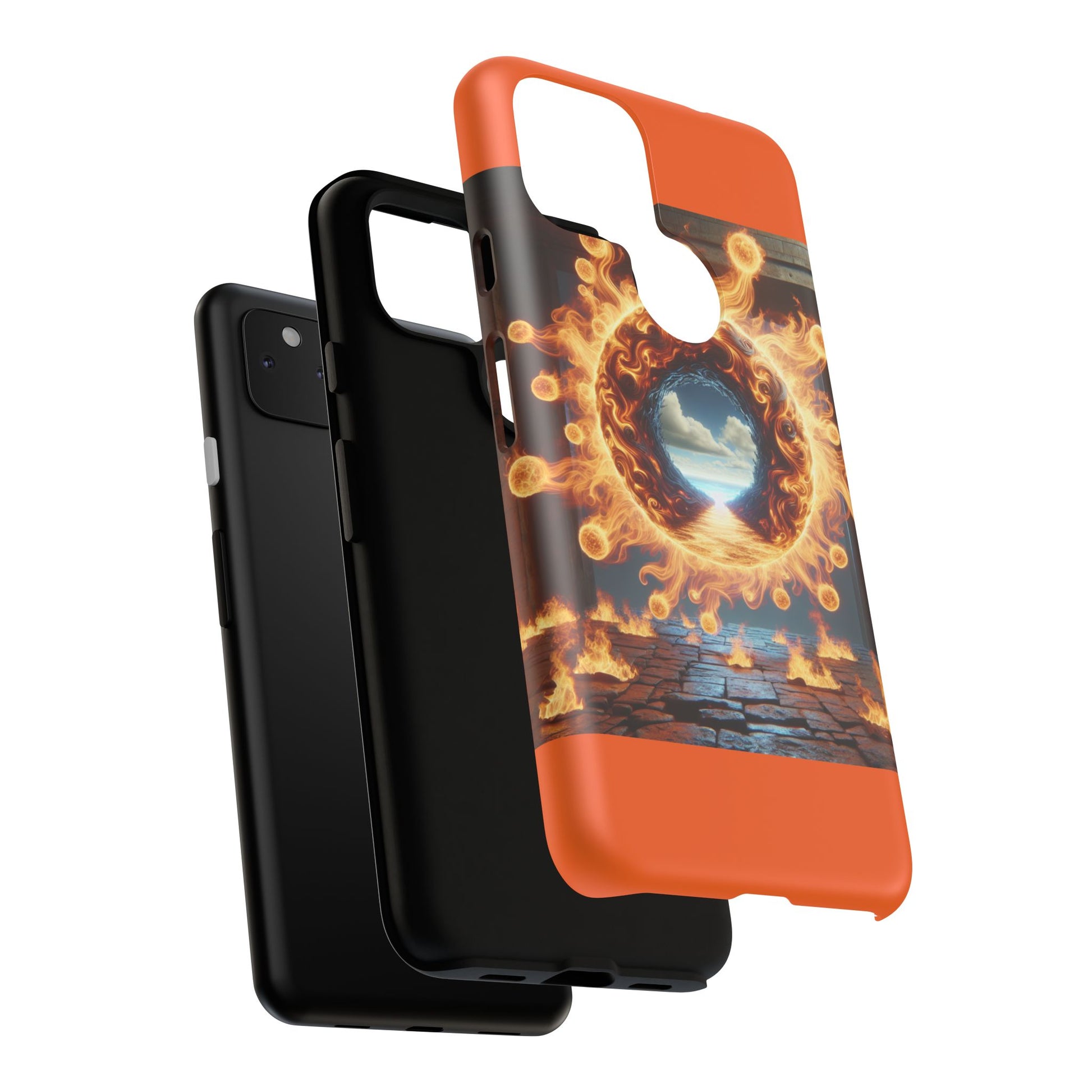 Vibrant Phone Case, Tough Cases for Gamers, Fire Element Phone Cover, Unique Protector, Game Lover Gifts