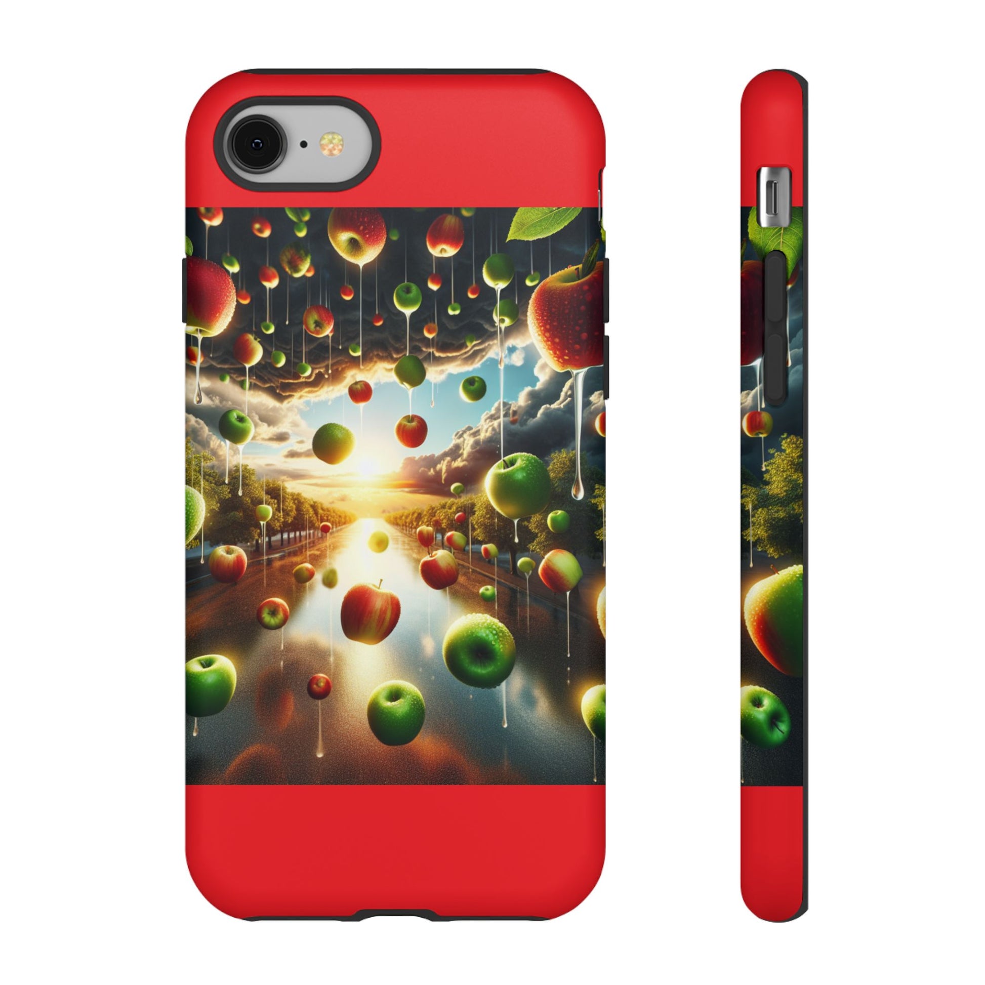 Vibrant Phone Case with Artistic Apple Design, Unique Gift for Art Lovers, Trendy Accessory for Any Occasion, Stylish Smartphone Cover