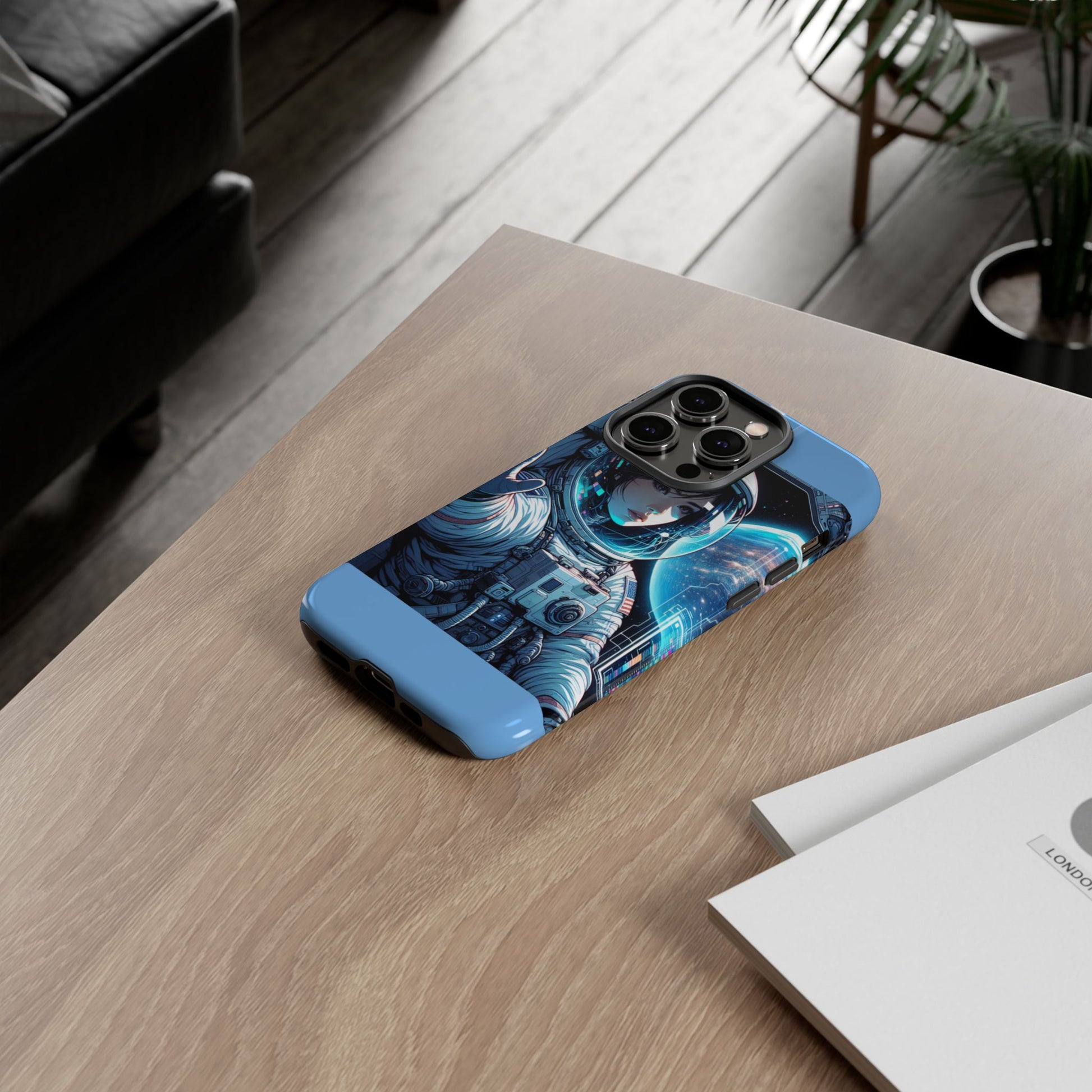 Astronaut Phone Case, Space-Themed Tough Case, Unique Gift for Science Lovers, Trendy Protection for Smartphones, Cool Tech Accessories