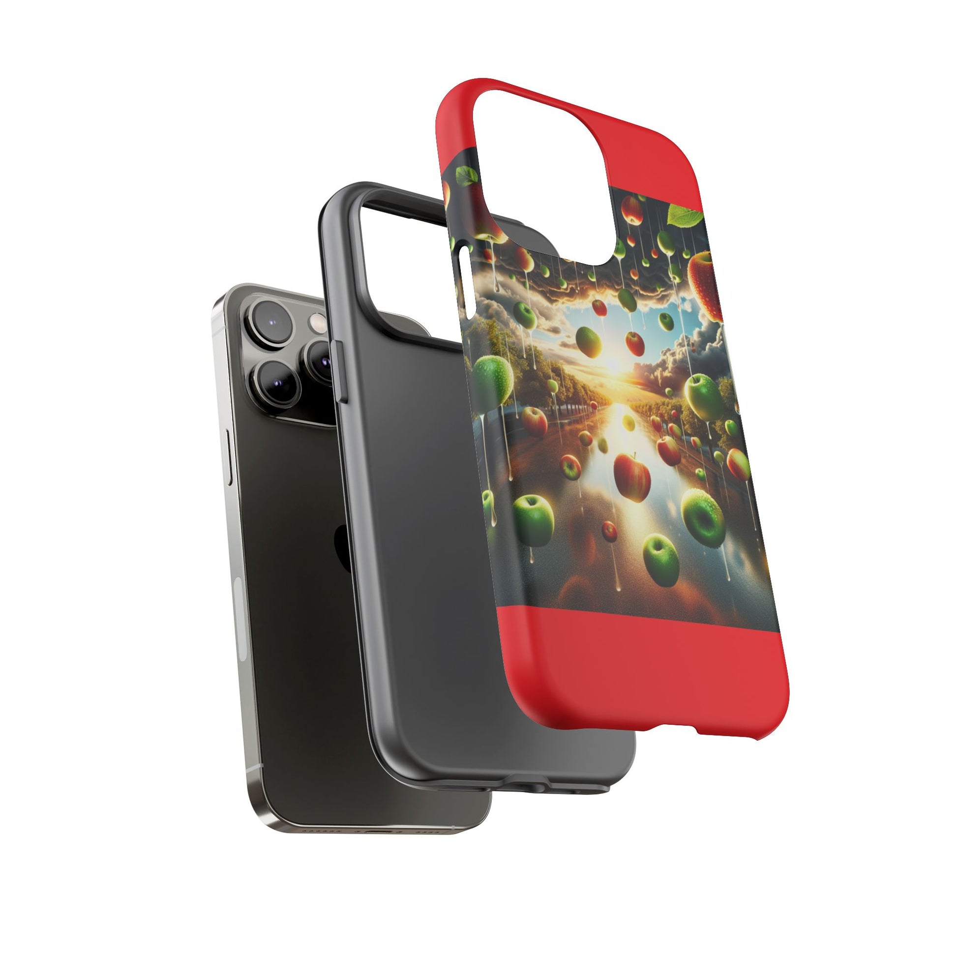 Vibrant Phone Case with Artistic Apple Design, Unique Gift for Art Lovers, Trendy Accessory for Any Occasion, Stylish Smartphone Cover