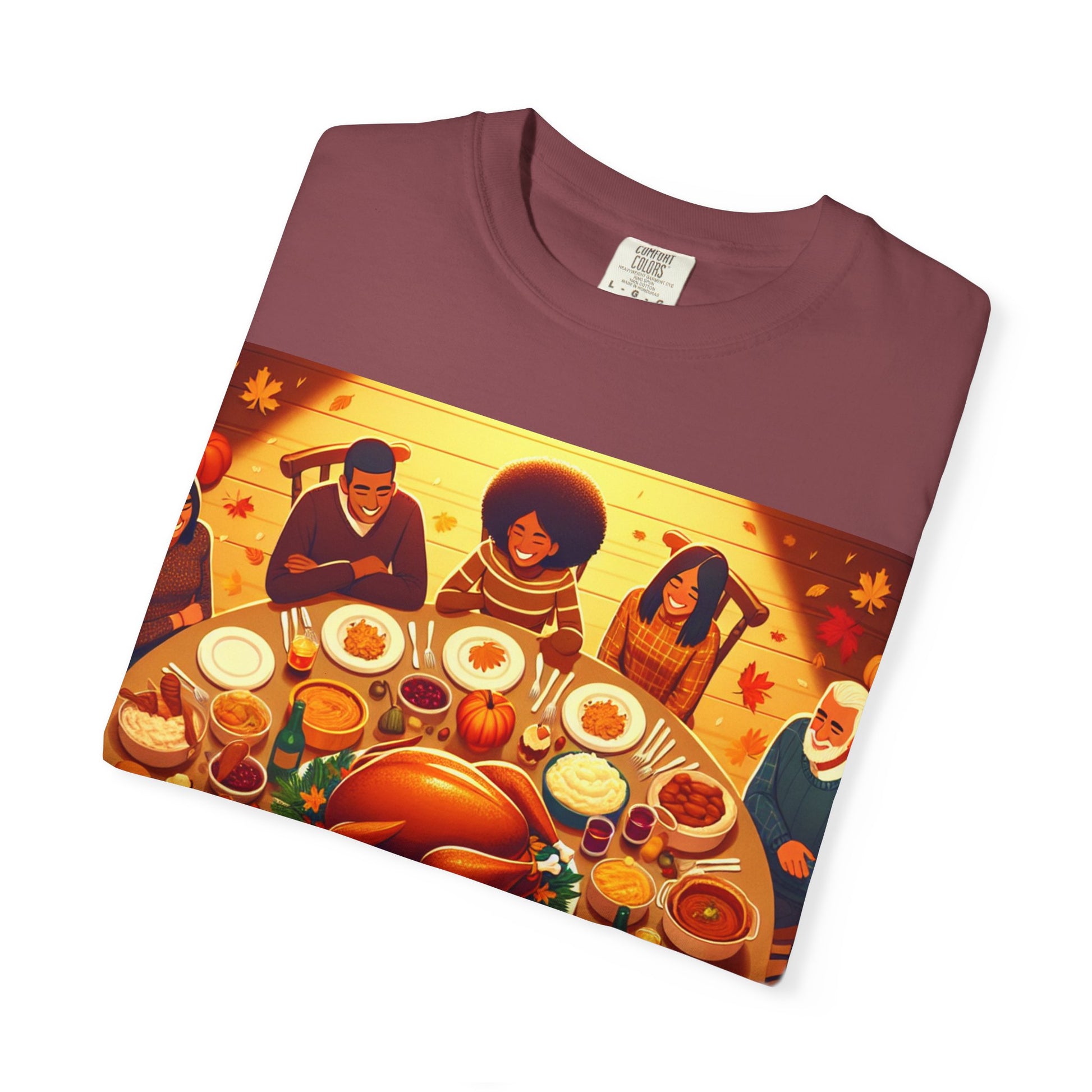 Thanksgiving Family Gathering T-Shirt, Unisex Holiday Tee, Fall Shirt, Thanksgiving Apparel, Dinner Celebration Top