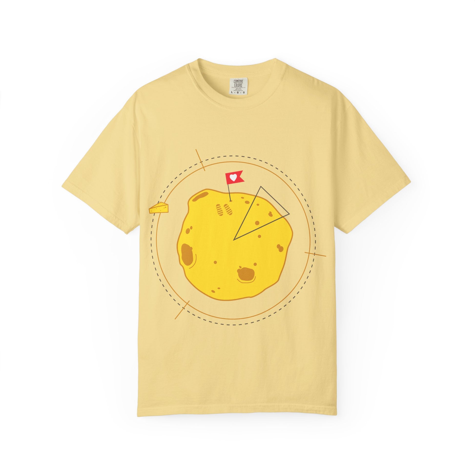 Playful Moon Landing T-shirt | Unisex Graphic Tee for Space Lovers | Gift for Astronaut Fans, Celestial Theme Apparel, Fun Casual Wear
