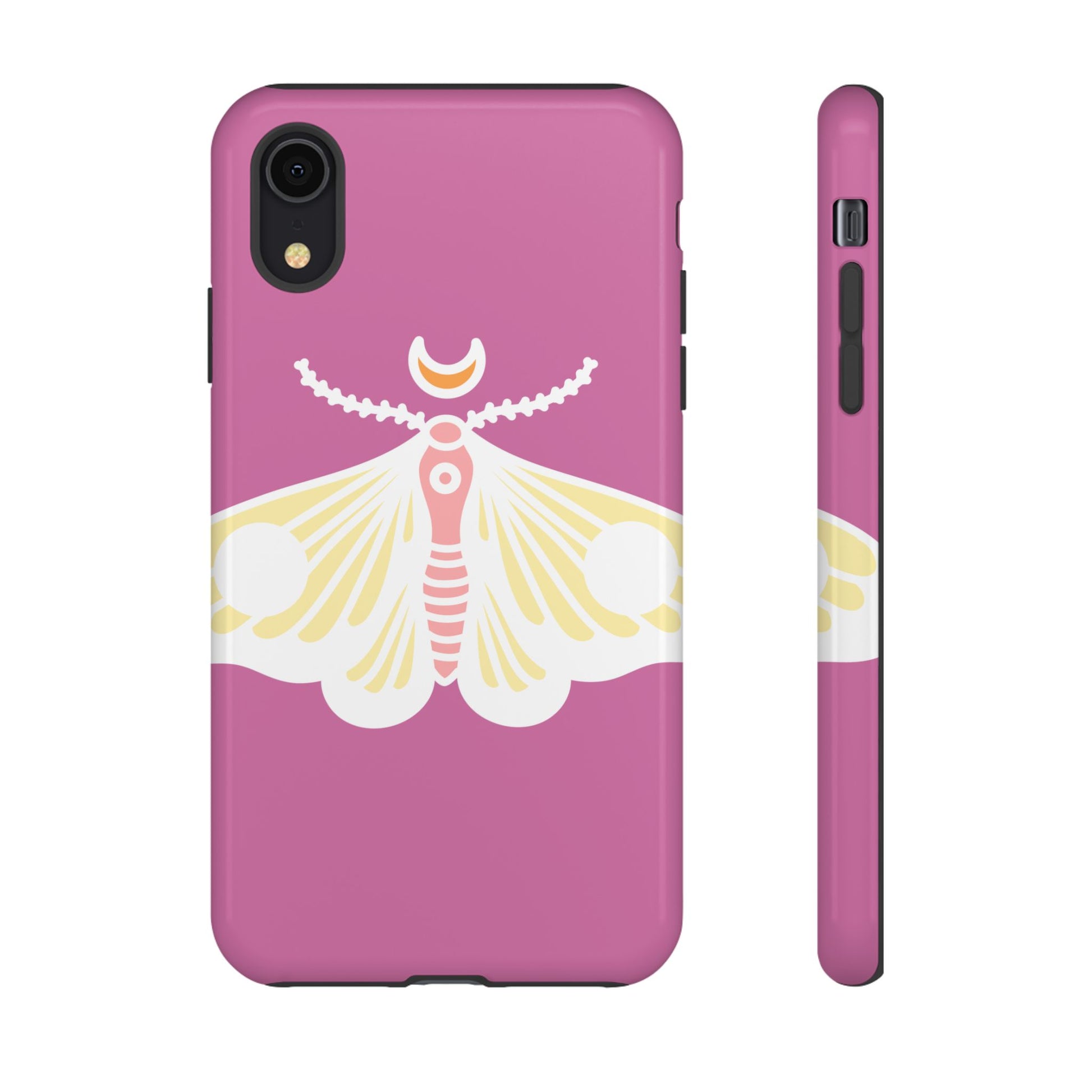 Colorful Moth Phone Case | Tough Cases for iPhone, Unique Gift, Nature Lovers, Boho Style, Trendy Accessories