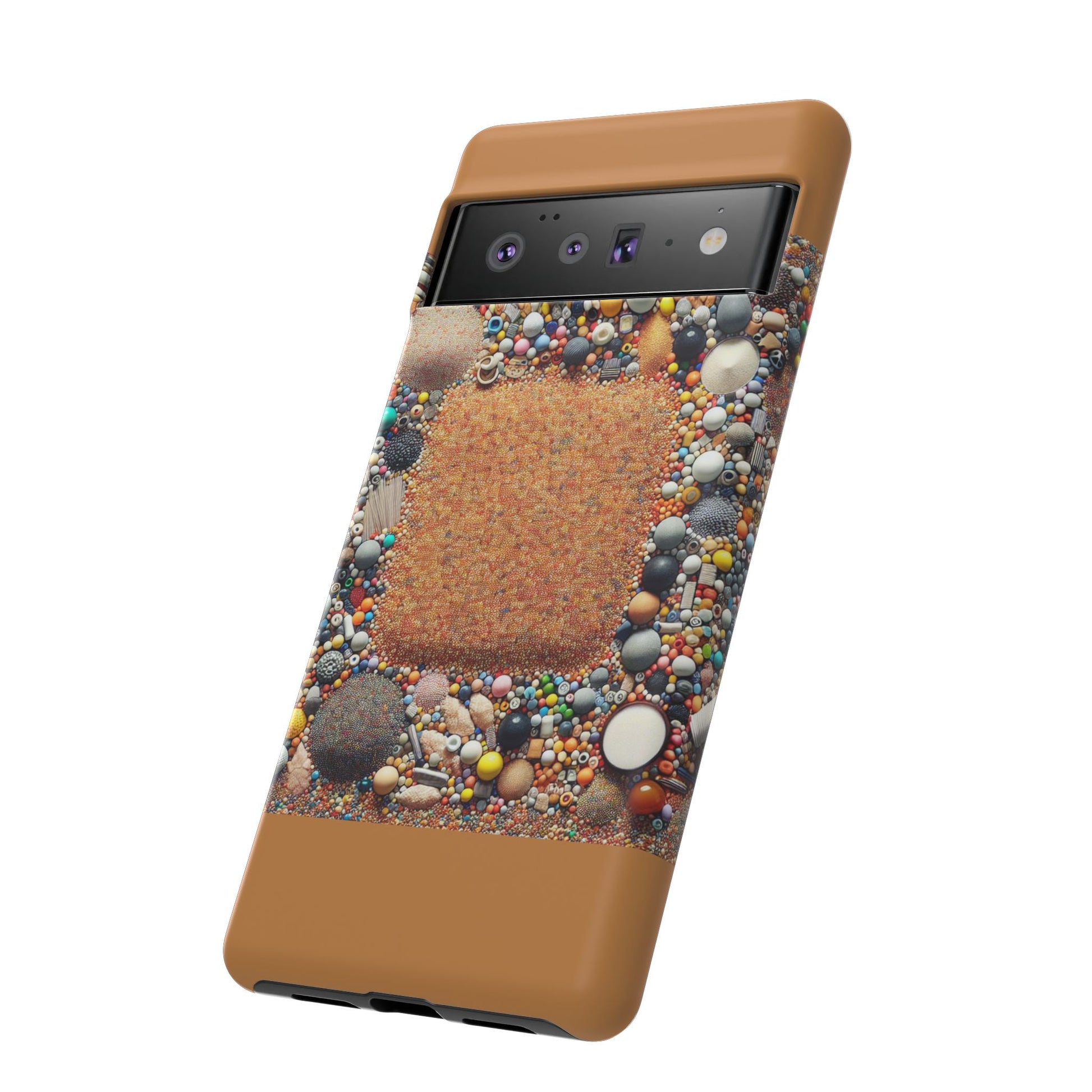 Colorful Phone Case with Unique Texture, Tough Case, Phone Accessory, Trendy Design, Gift for Tech Lovers, Durable Protection