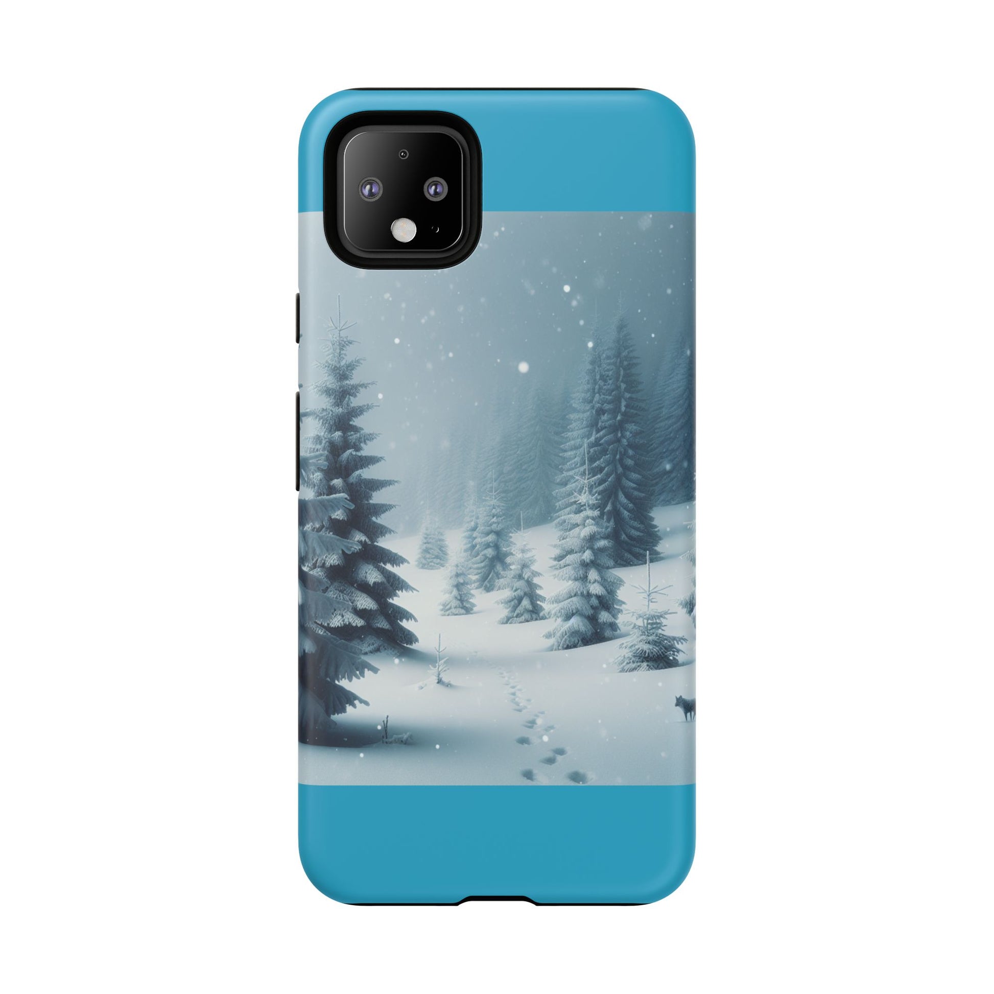 Winter Forest Phone Case, Tough Cases for iPhone, Snowy Landscape Design, Nature Lover Gift, Holiday Accessories