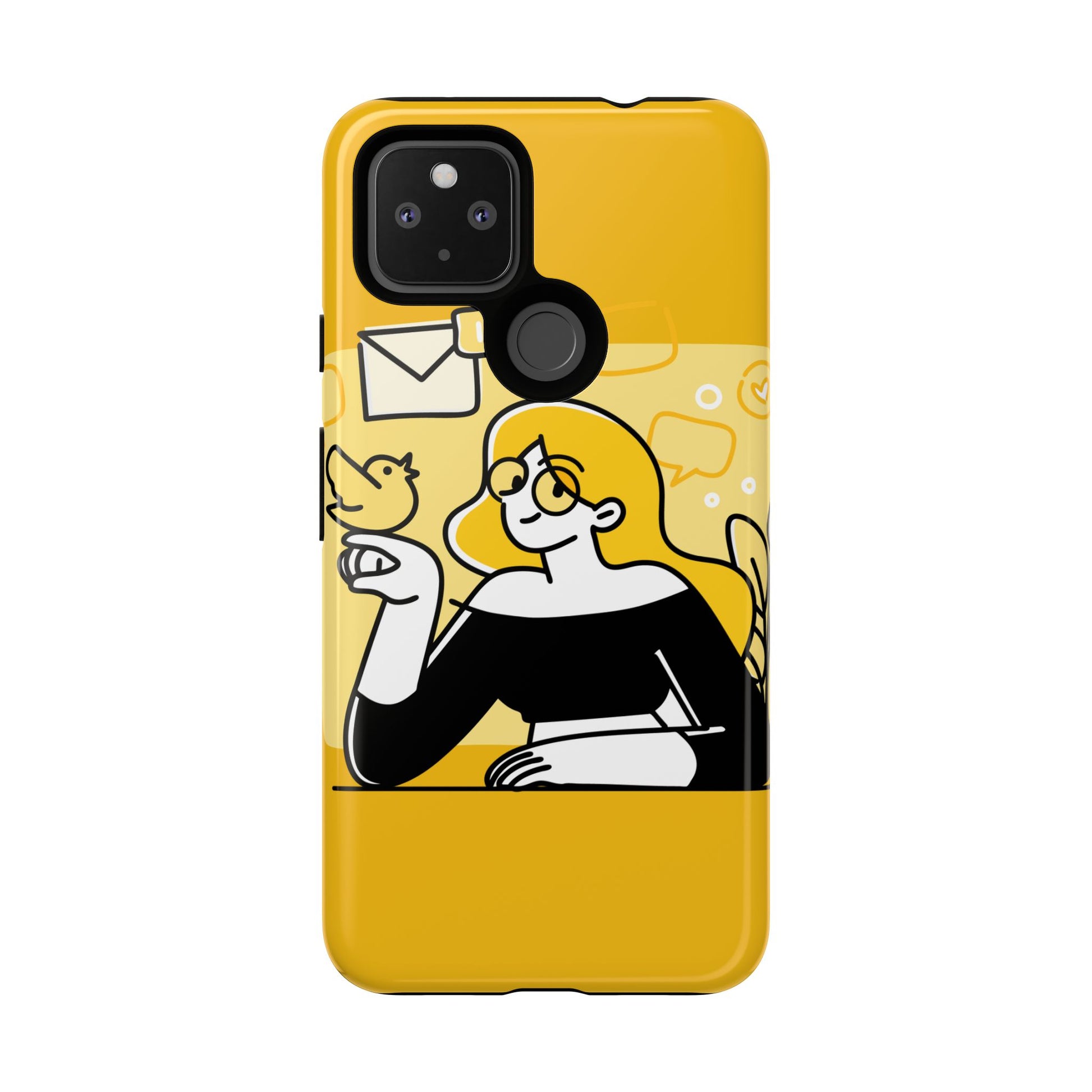 Chic Phone Case with Playful Design, Smartphone Cover, Unique Gift, Trendy Accessory, Eco-Friendly Case