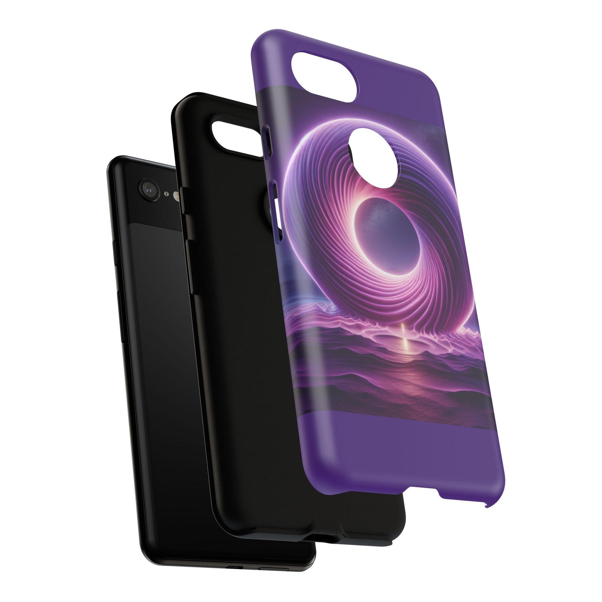 Colorful Phone Case with Swirling Design, Tough Phone Cover, Cosmic Phone Protector, Unique Gift for Tech Lovers, Stylish Smartphone Shell