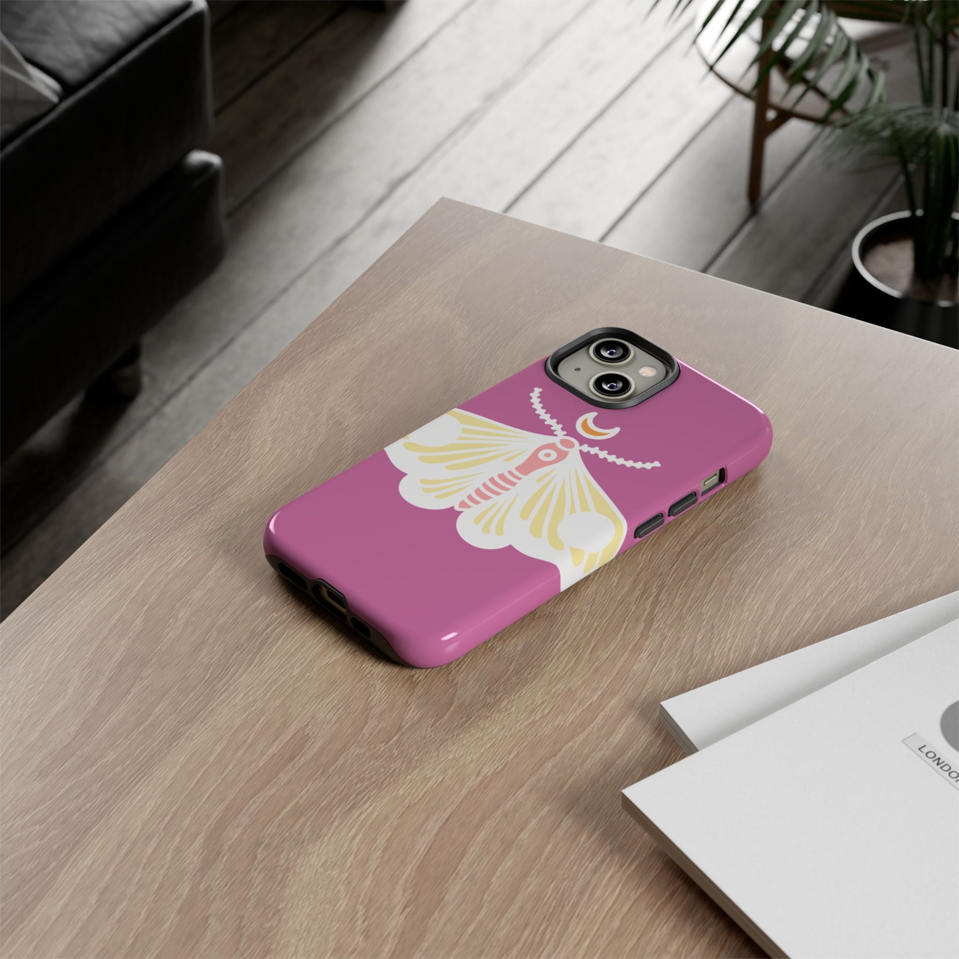 Colorful Moth Phone Case | Tough Cases for iPhone, Unique Gift, Nature Lovers, Boho Style, Trendy Accessories