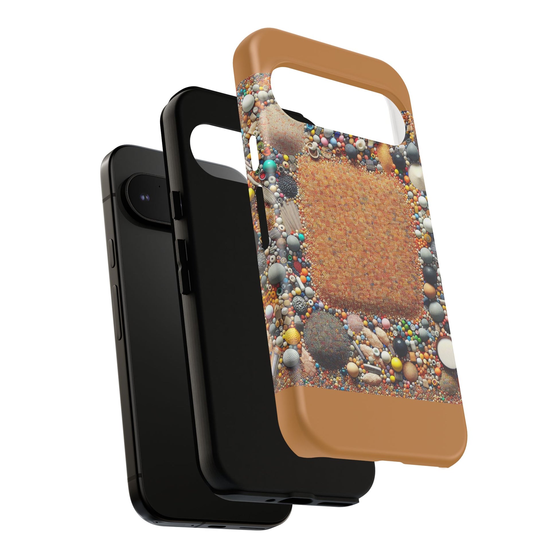 Colorful Phone Case with Unique Texture, Tough Case, Phone Accessory, Trendy Design, Gift for Tech Lovers, Durable Protection