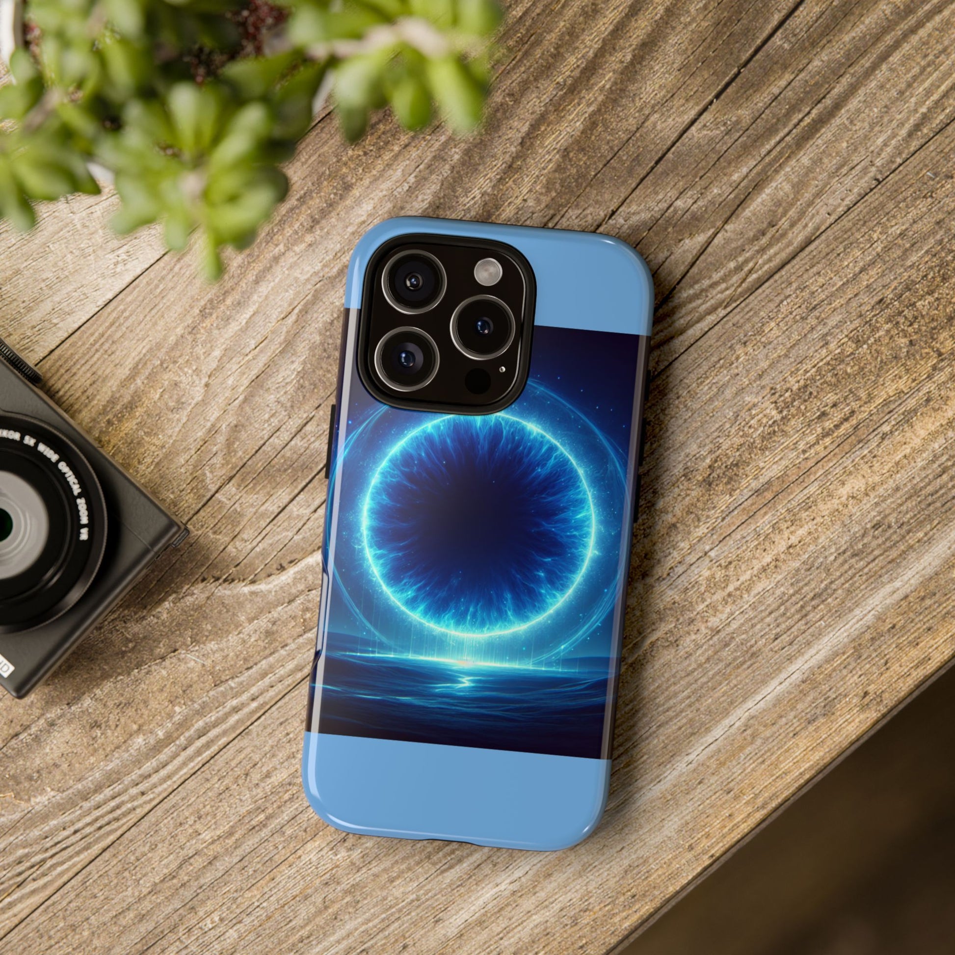 Blue Galaxy Phone Case, Tough Phone Cover, Cosmic Protection Case, Space Design, Gift for Space Lovers