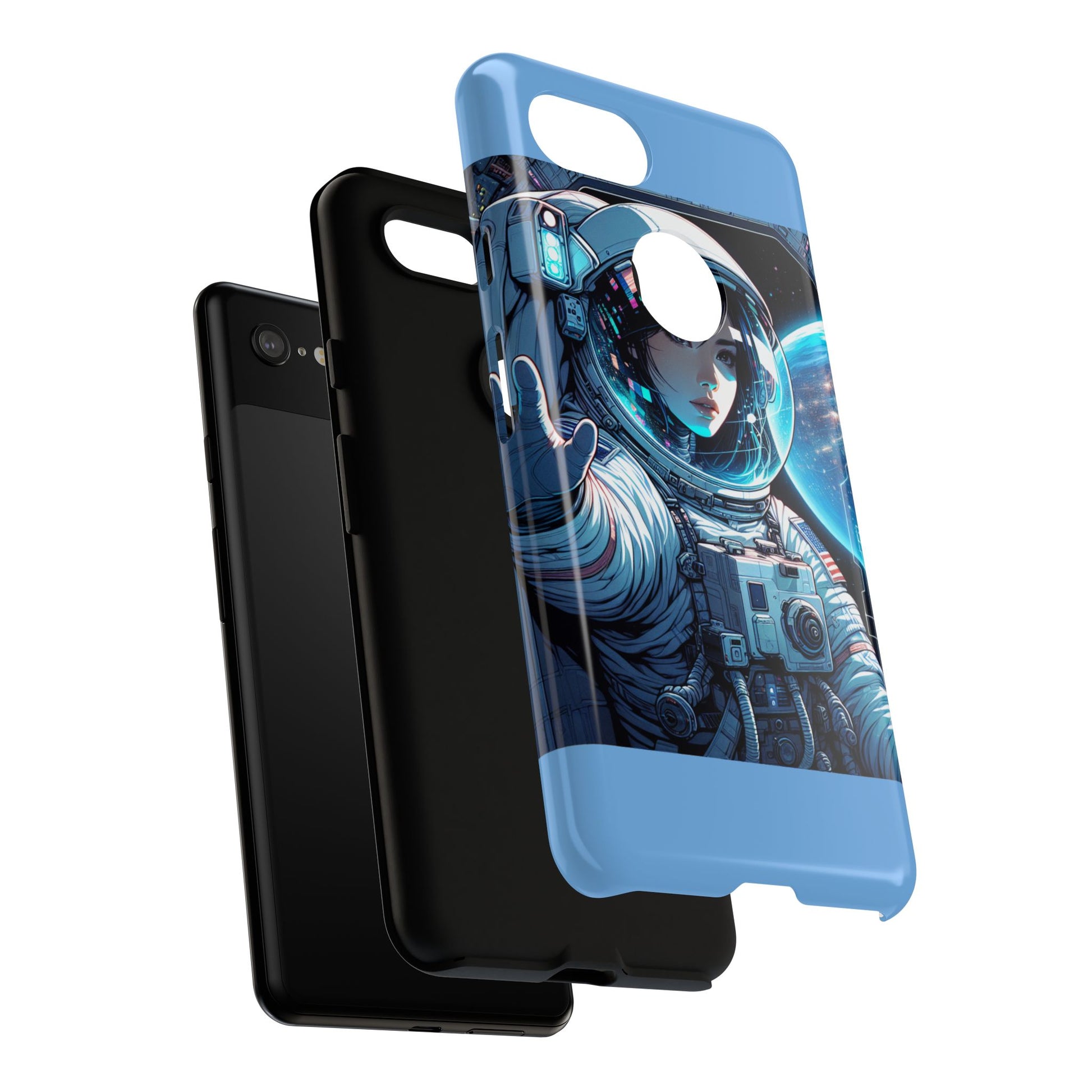 Astronaut Phone Case, Space-Themed Tough Case, Unique Gift for Science Lovers, Trendy Protection for Smartphones, Cool Tech Accessories