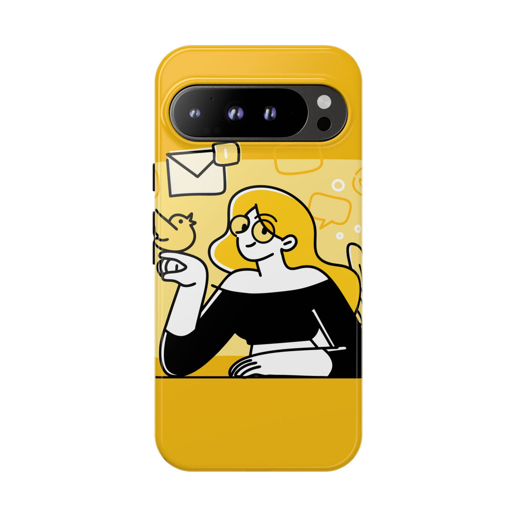 Chic Phone Case with Playful Design, Smartphone Cover, Unique Gift, Trendy Accessory, Eco-Friendly Case