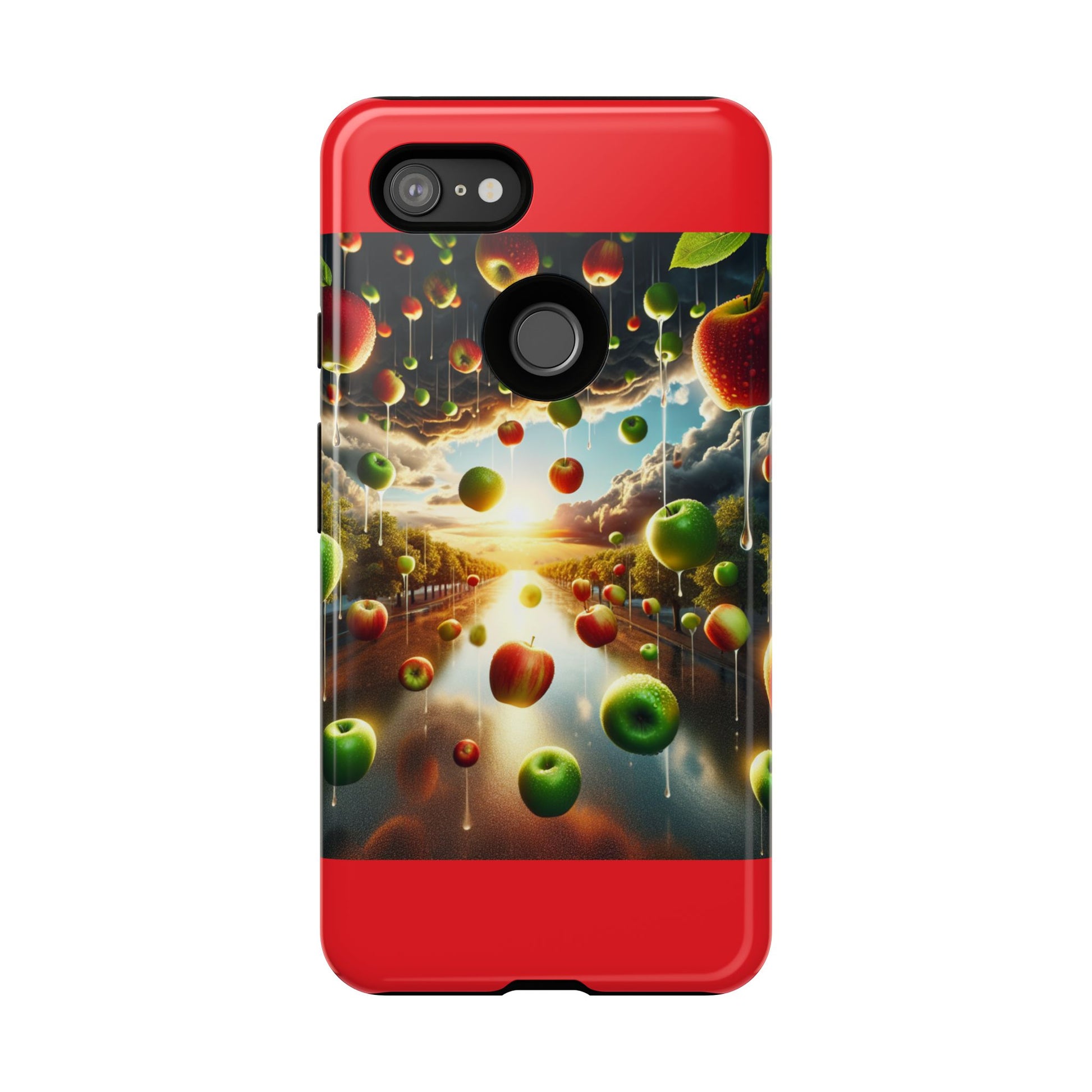 Vibrant Phone Case with Artistic Apple Design, Unique Gift for Art Lovers, Trendy Accessory for Any Occasion, Stylish Smartphone Cover