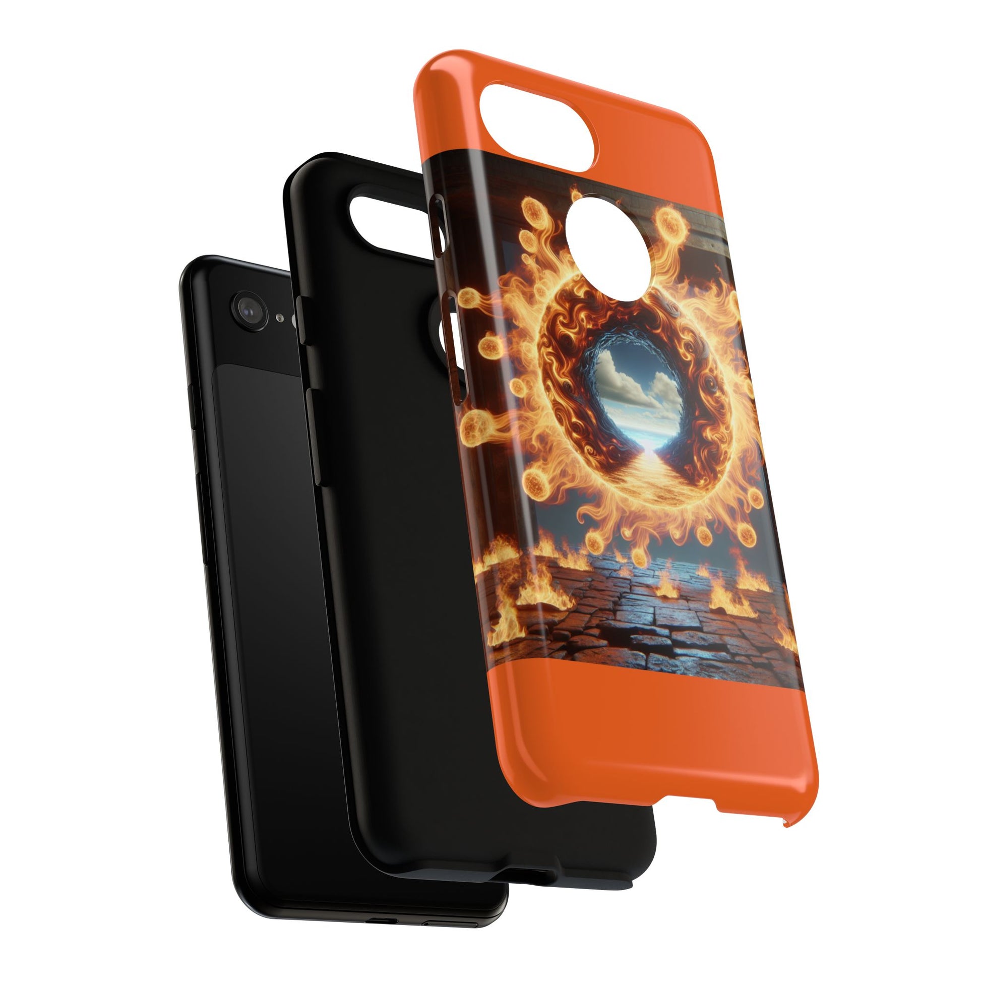 Vibrant Phone Case, Tough Cases for Gamers, Fire Element Phone Cover, Unique Protector, Game Lover Gifts