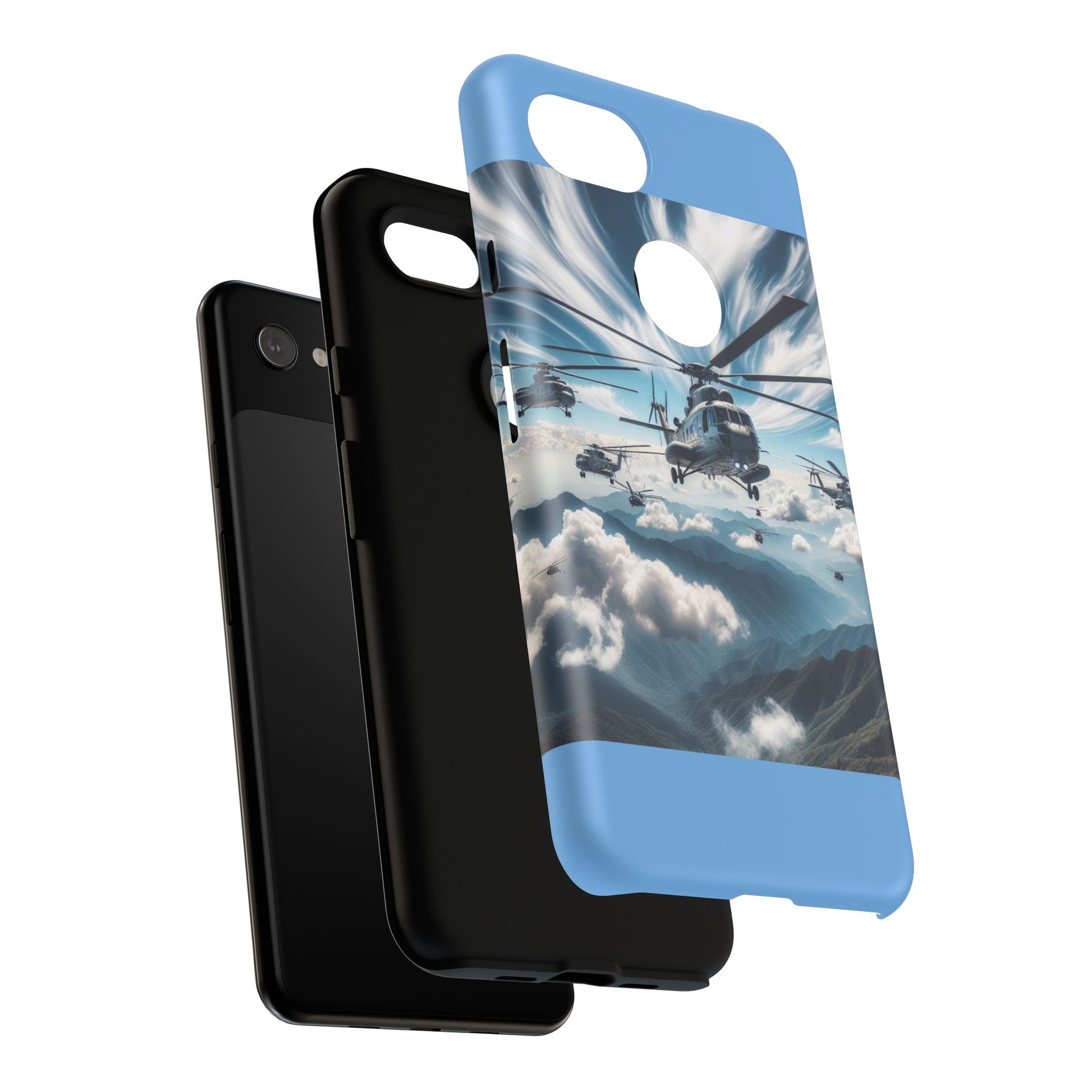 Tough Cases - Helicopter Design Phone Case, Military Style Cover, Unique Gift for Aviation Lovers, Durable Phone Protector, Hobbyist [...]