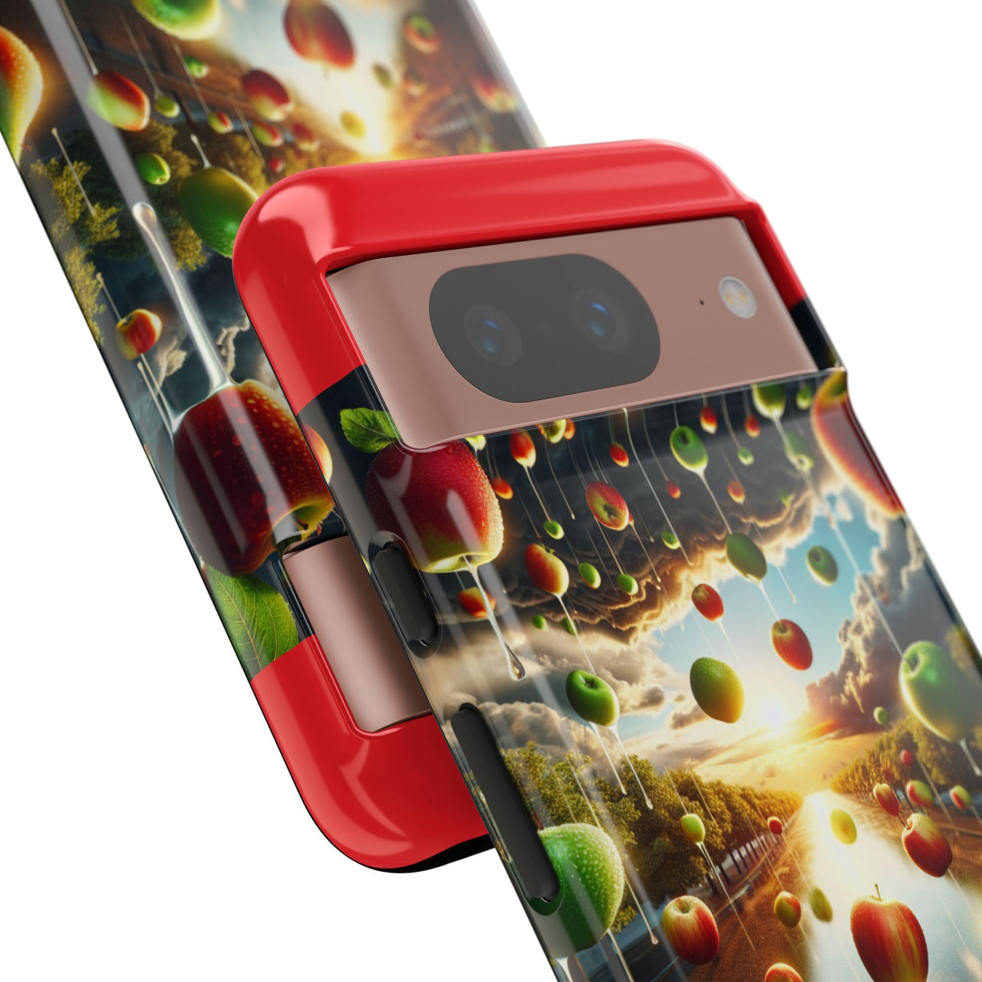 Vibrant Phone Case with Artistic Apple Design, Unique Gift for Art Lovers, Trendy Accessory for Any Occasion, Stylish Smartphone Cover