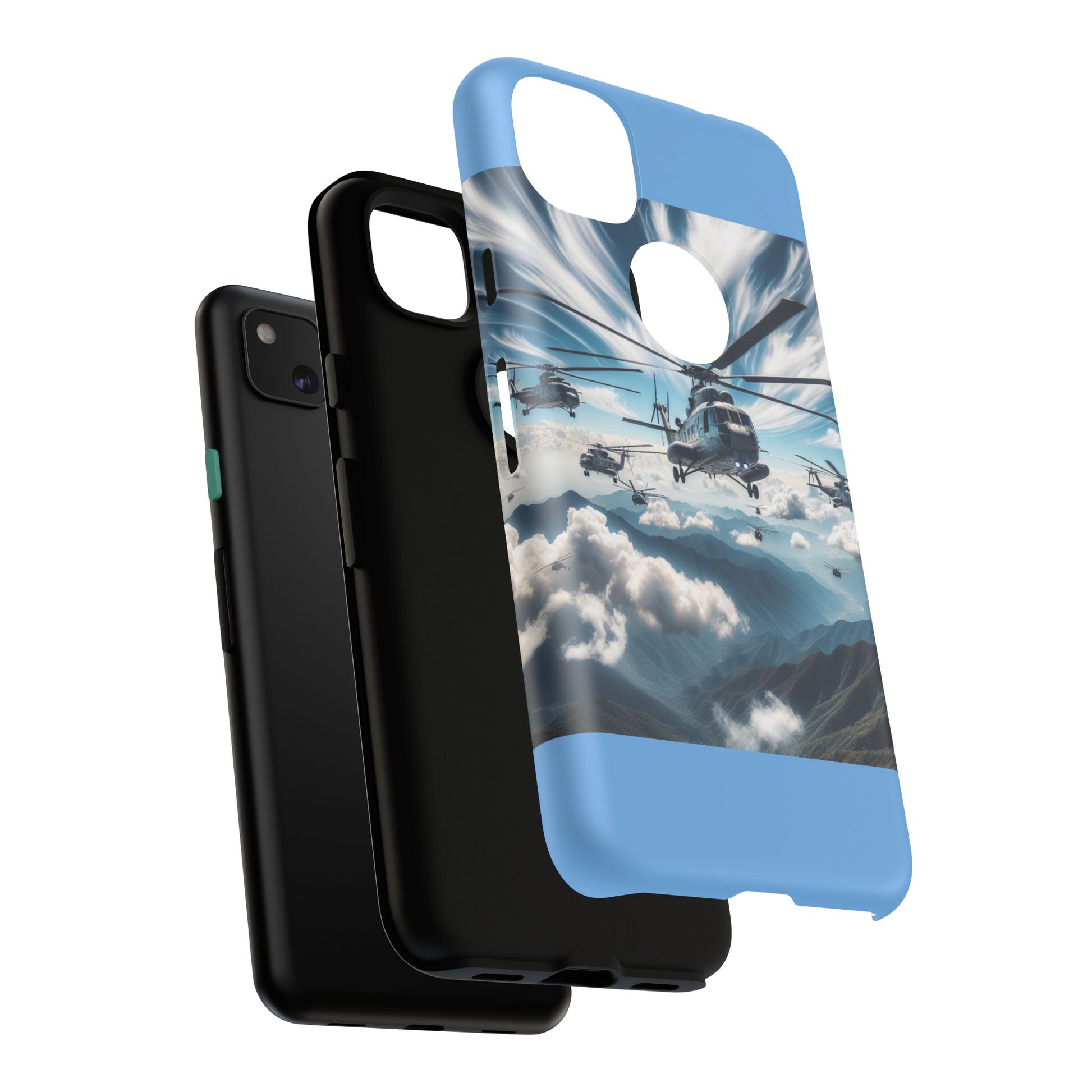 Tough Cases - Helicopter Design Phone Case, Military Style Cover, Unique Gift for Aviation Lovers, Durable Phone Protector, Hobbyist [...]