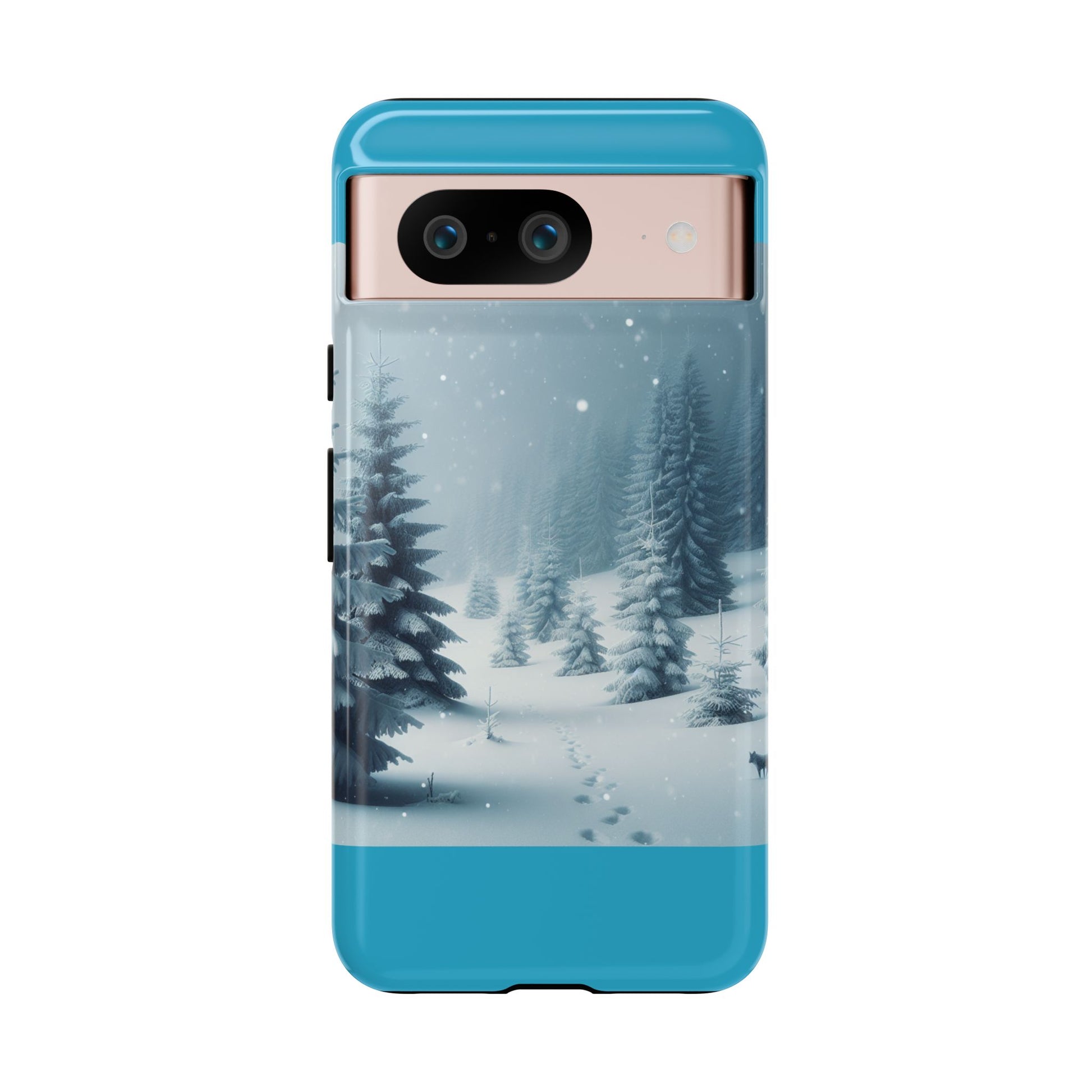Winter Forest Phone Case, Tough Cases for iPhone, Snowy Landscape Design, Nature Lover Gift, Holiday Accessories
