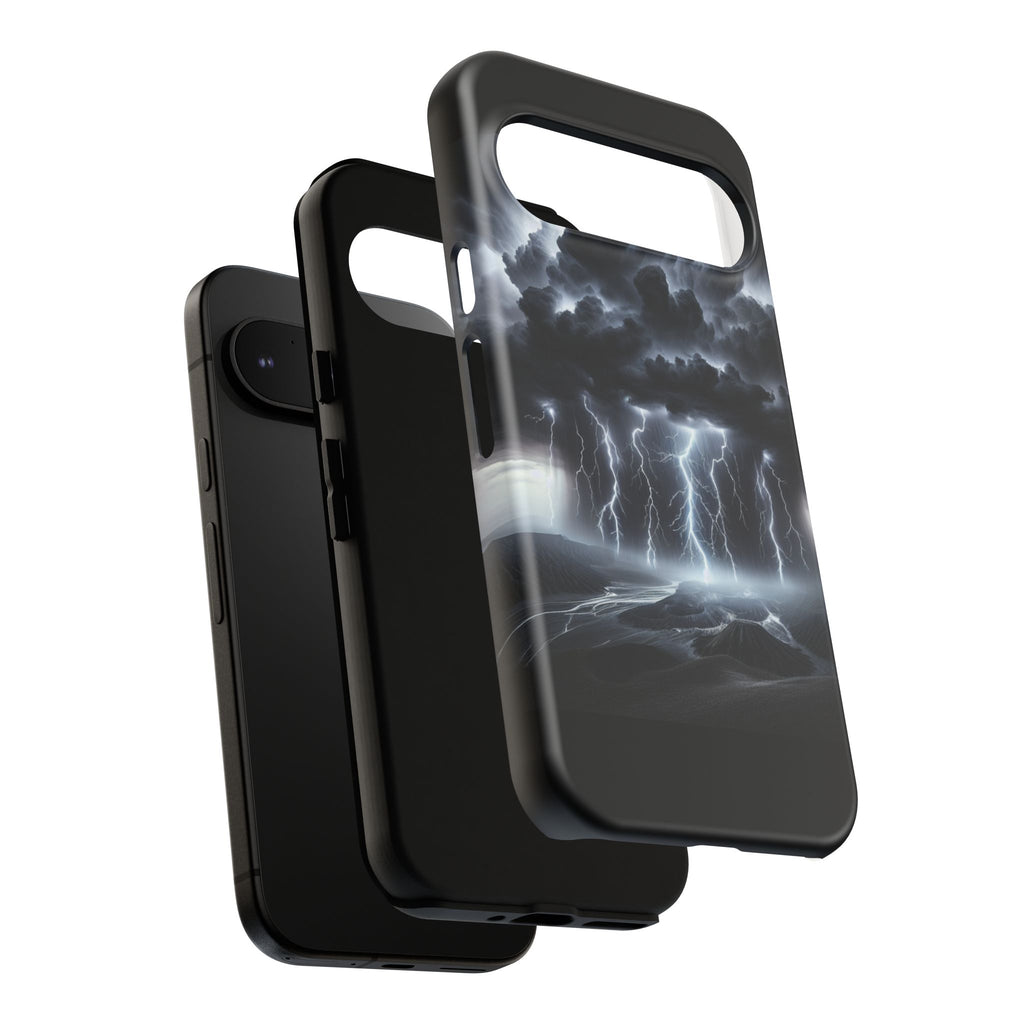 Tough Cases for the Bold: Stormy Thunder Phone Case, Lightning Protection, Durable Cover for Adventurers, Unique Gift for Nature [...]