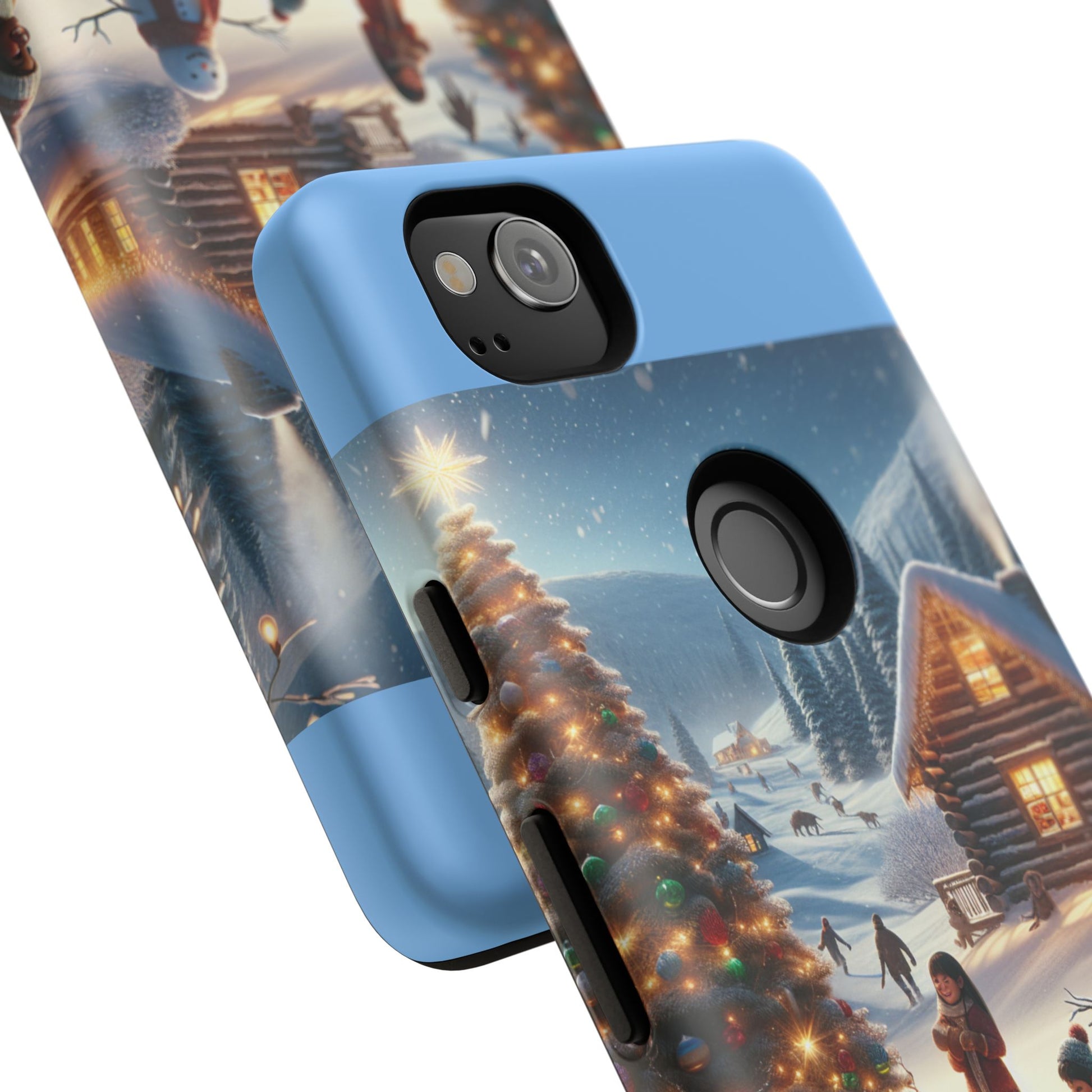Winter Wonderland Phone Case, Holiday Gift for Him/Her, Cute Christmas Phone Cover, Unique Winter Scene Case, Festive Tech Accessories