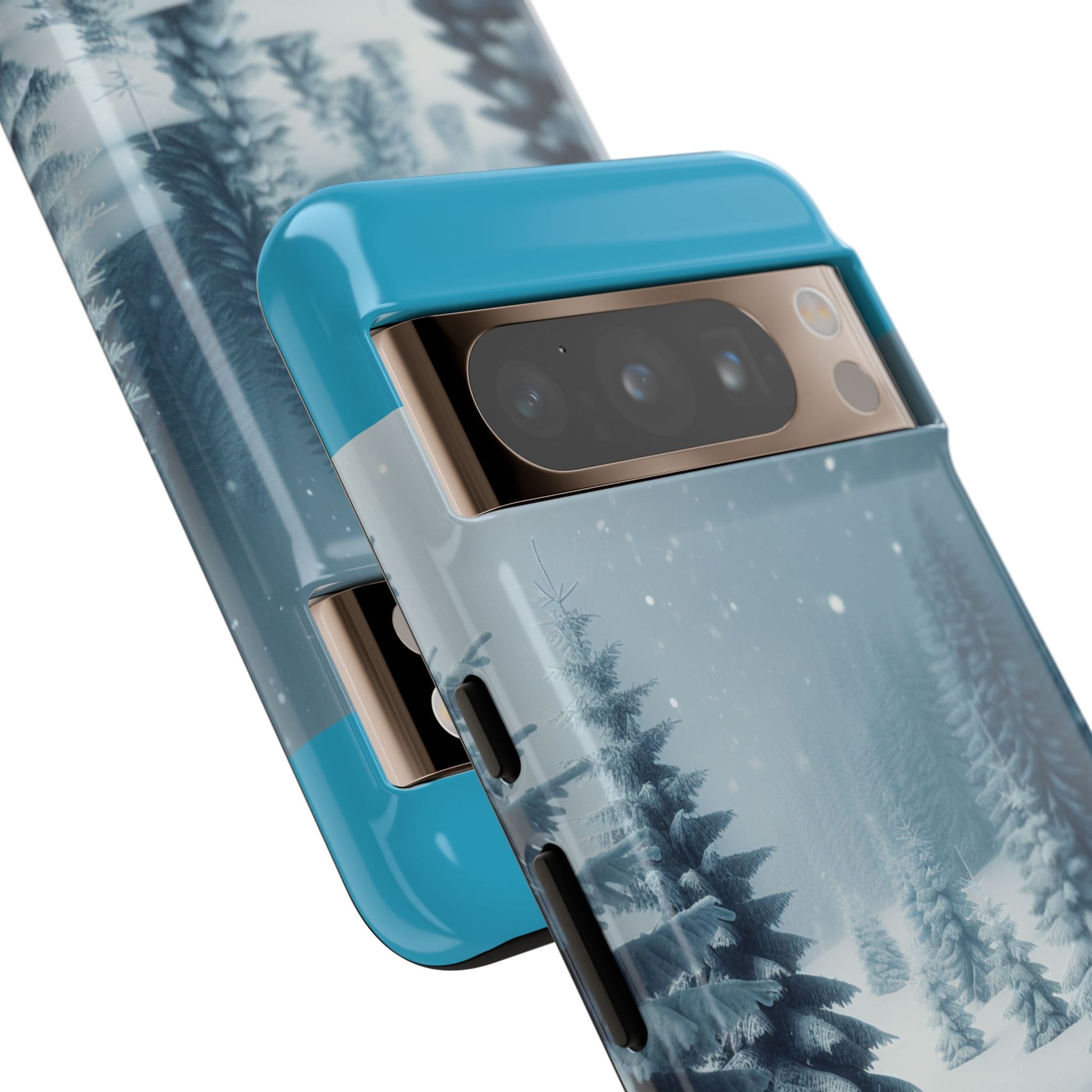 Winter Forest Phone Case, Tough Cases for iPhone, Snowy Landscape Design, Nature Lover Gift, Holiday Accessories