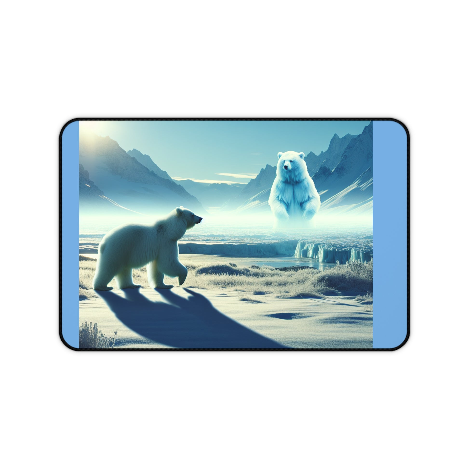 Arctic Dreams Desk Mat - Cozy Office Decor, Gaming Accessory, Unique Gift for Bear Lovers, Home Office Essentials, Nature Inspired