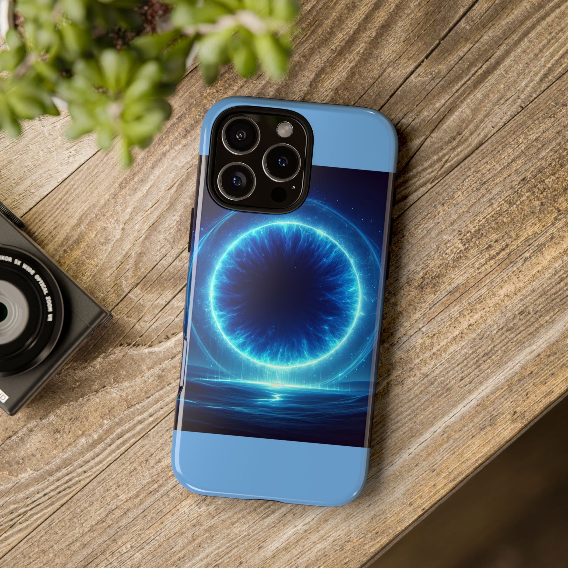 Blue Galaxy Phone Case, Tough Phone Cover, Cosmic Protection Case, Space Design, Gift for Space Lovers