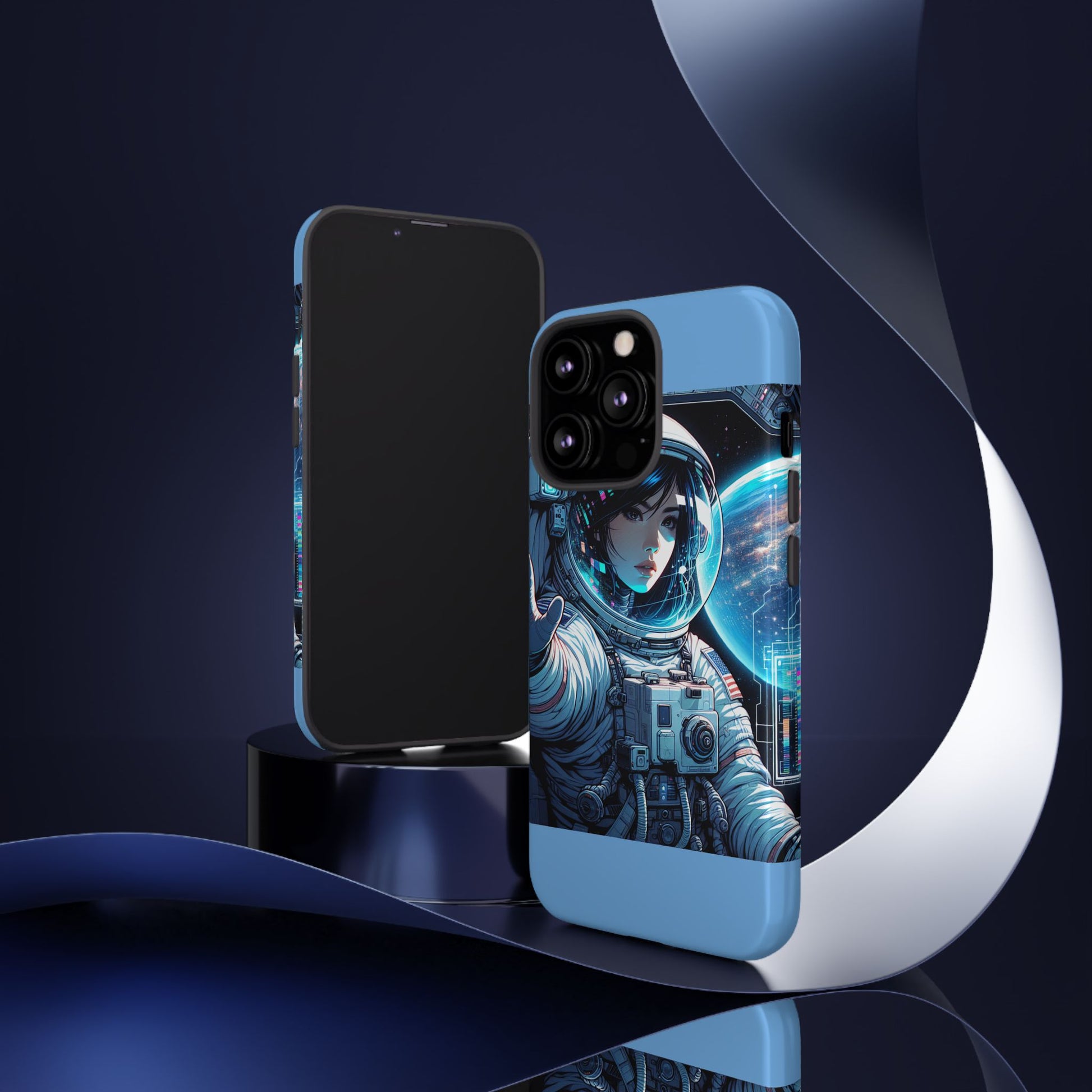 Astronaut Phone Case, Space-Themed Tough Case, Unique Gift for Science Lovers, Trendy Protection for Smartphones, Cool Tech Accessories