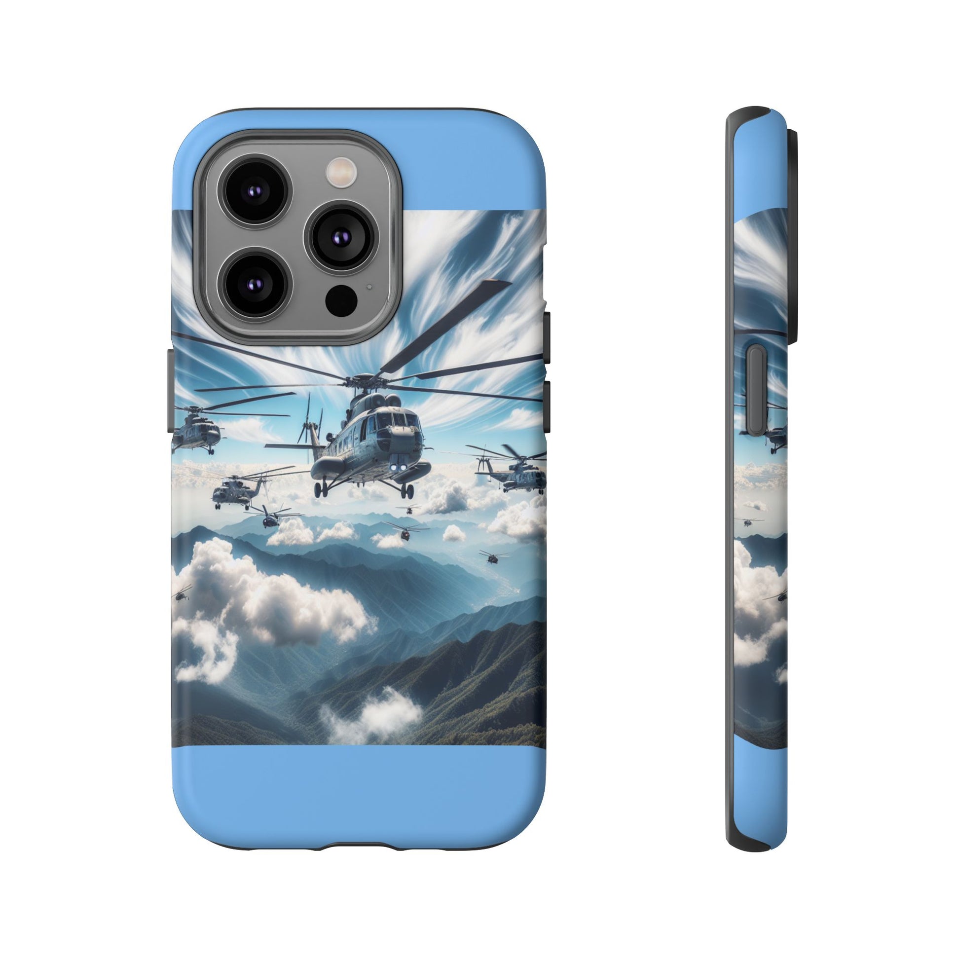 Tough Cases - Helicopter Design Phone Case, Military Style Cover, Unique Gift for Aviation Lovers, Durable Phone Protector, Hobbyist [...]