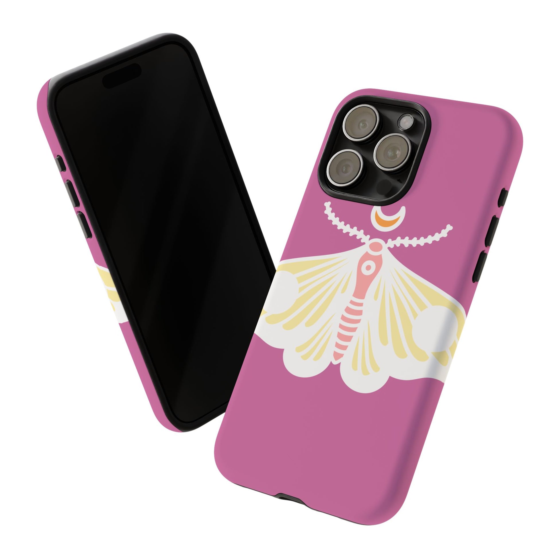 Colorful Moth Phone Case | Tough Cases for iPhone, Unique Gift, Nature Lovers, Boho Style, Trendy Accessories