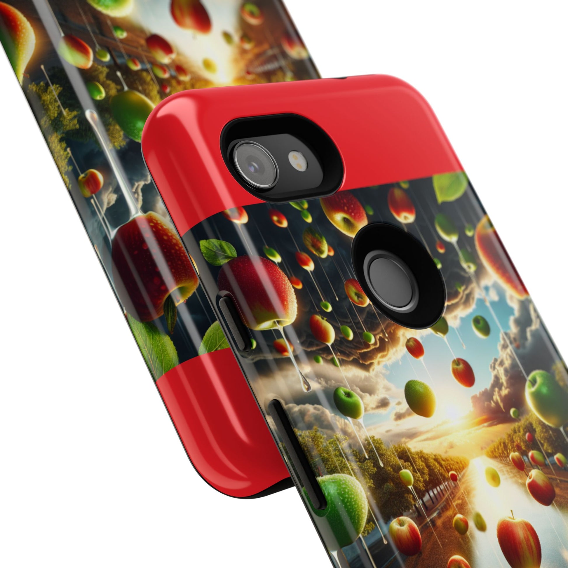 Vibrant Phone Case with Artistic Apple Design, Unique Gift for Art Lovers, Trendy Accessory for Any Occasion, Stylish Smartphone Cover