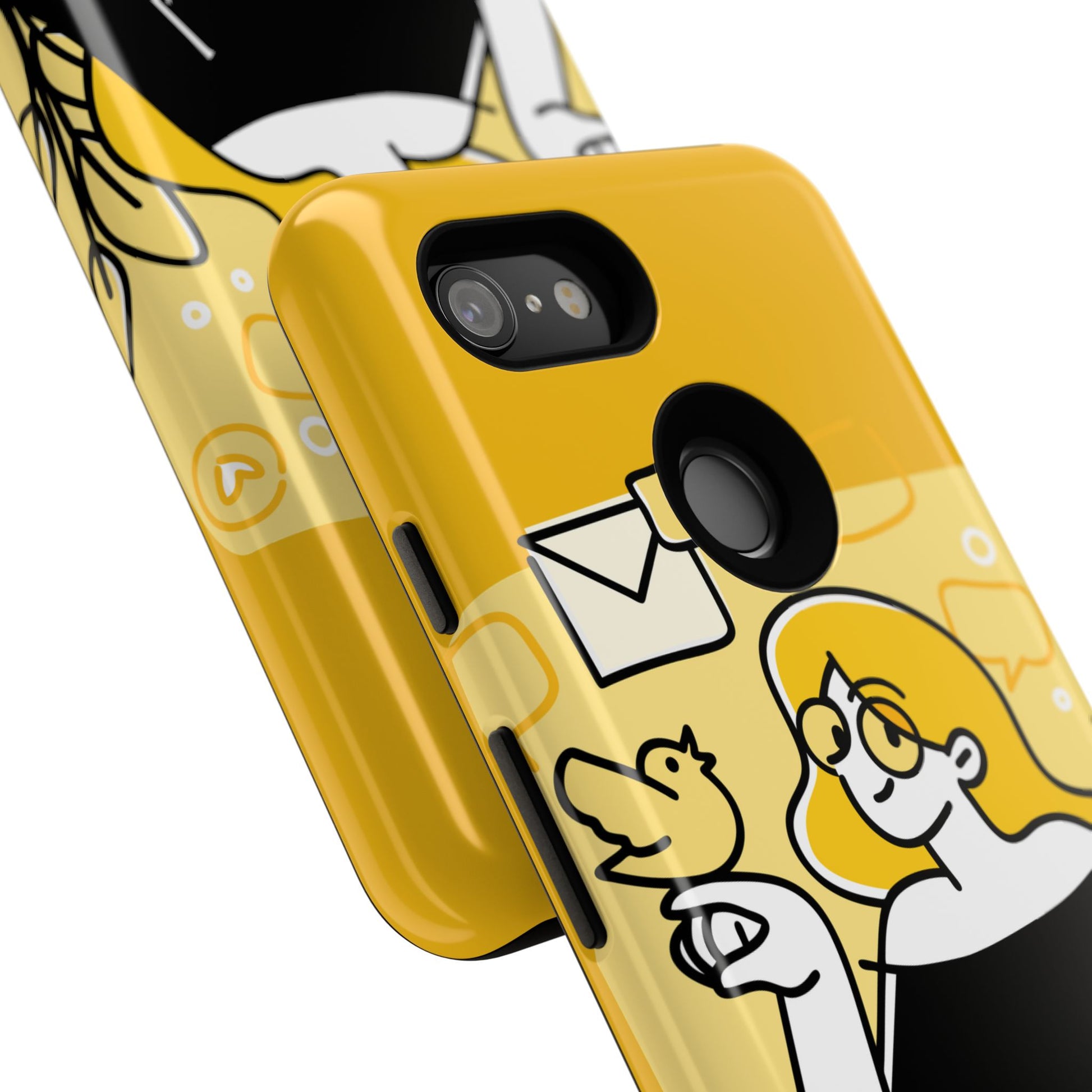 Chic Phone Case with Playful Design, Smartphone Cover, Unique Gift, Trendy Accessory, Eco-Friendly Case