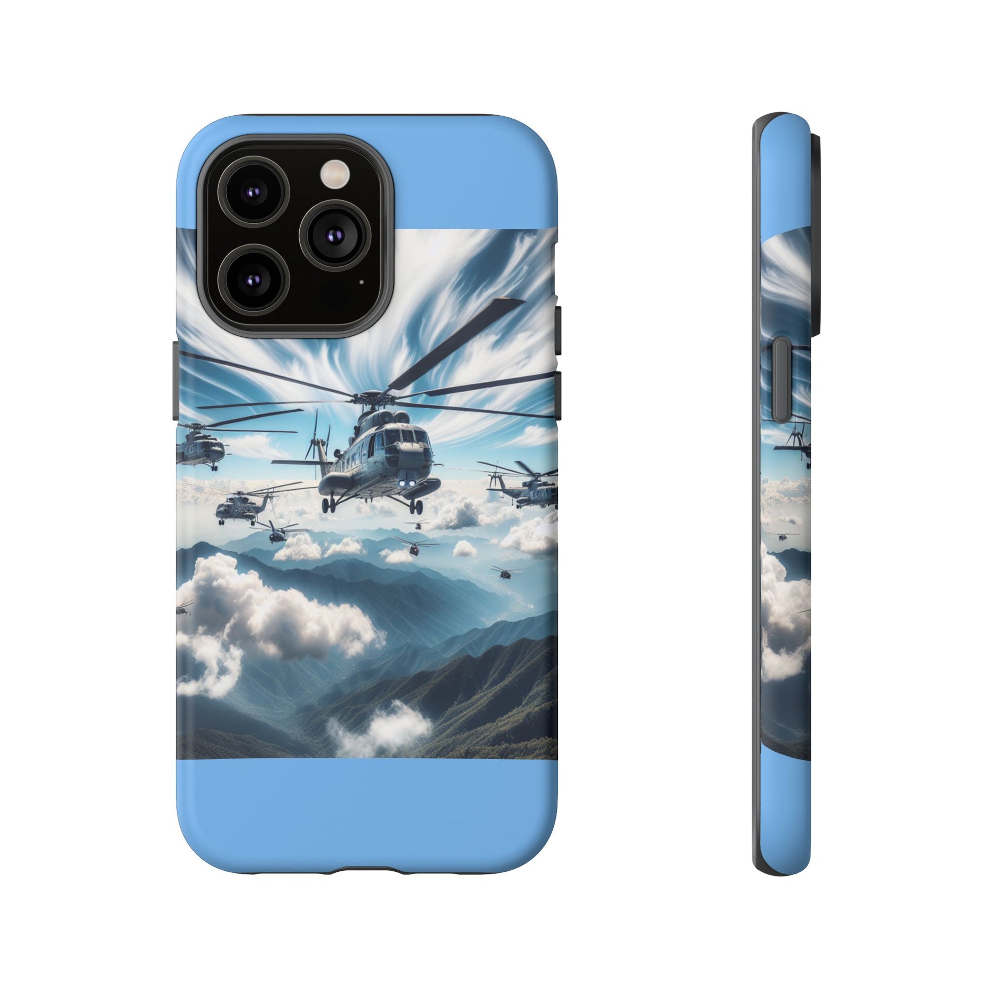 Tough Cases - Helicopter Design Phone Case, Military Style Cover, Unique Gift for Aviation Lovers, Durable Phone Protector, Hobbyist [...]