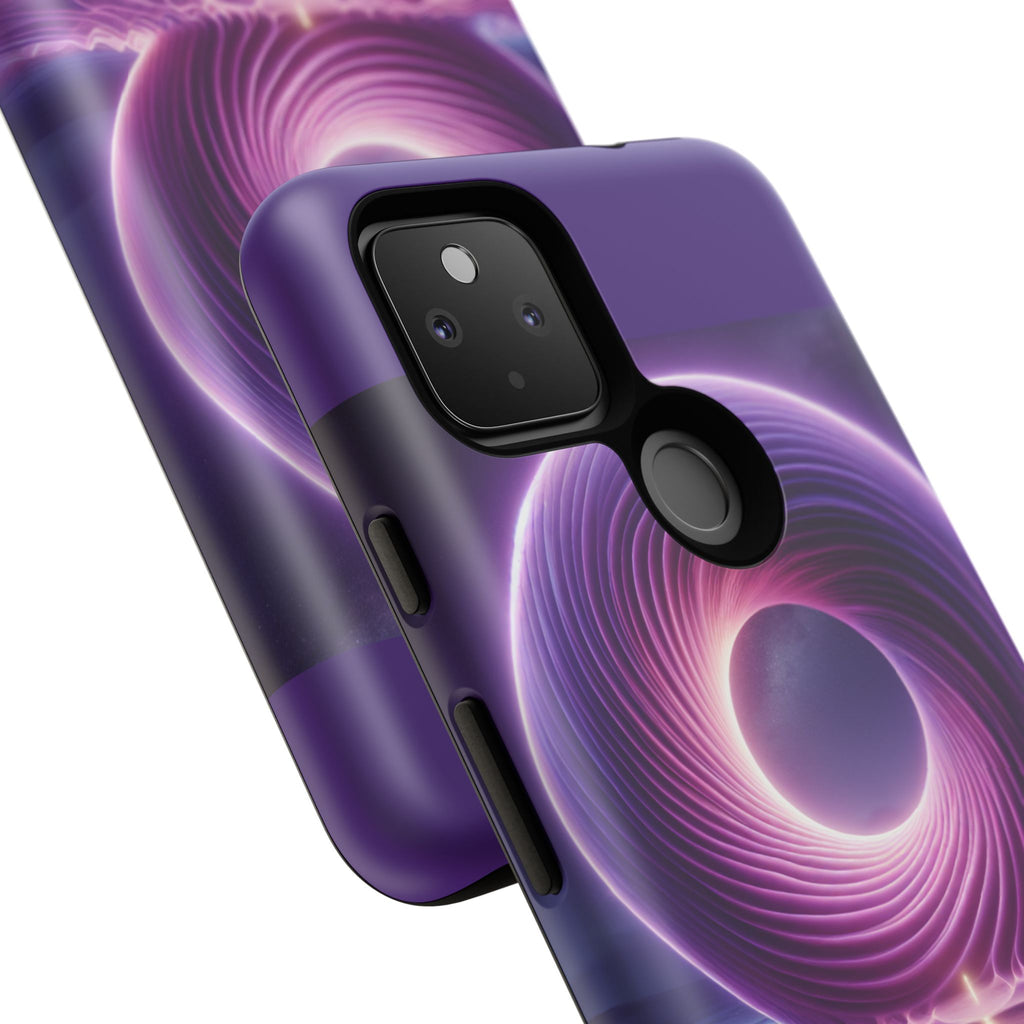 Colorful Phone Case with Swirling Design, Tough Phone Cover, Cosmic Phone Protector, Unique Gift for Tech Lovers, Stylish Smartphone Shell