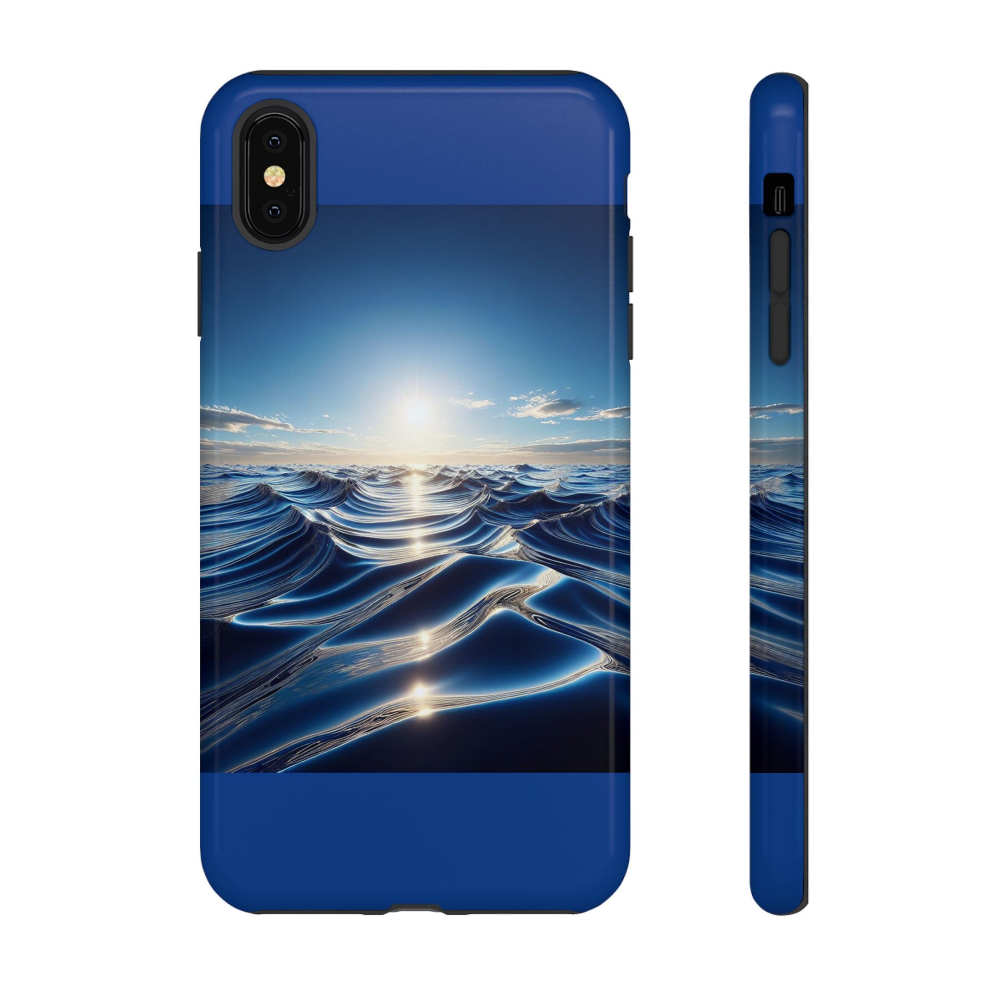 Ocean Wave Phone Case, Tough Phone Cover, Stylish Cell Case, Gift for Beach Lovers, Customizable Phone Accessory