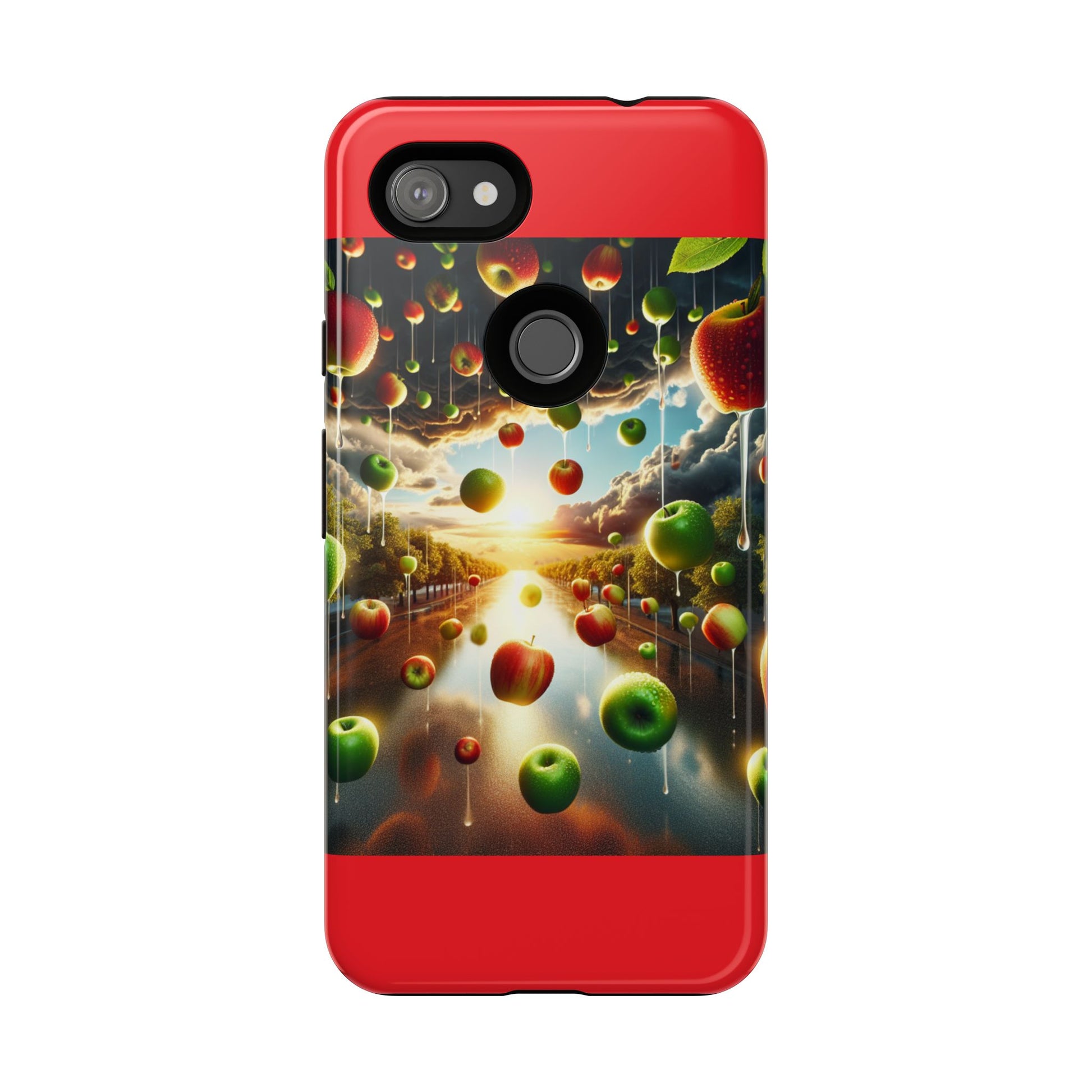 Vibrant Phone Case with Artistic Apple Design, Unique Gift for Art Lovers, Trendy Accessory for Any Occasion, Stylish Smartphone Cover