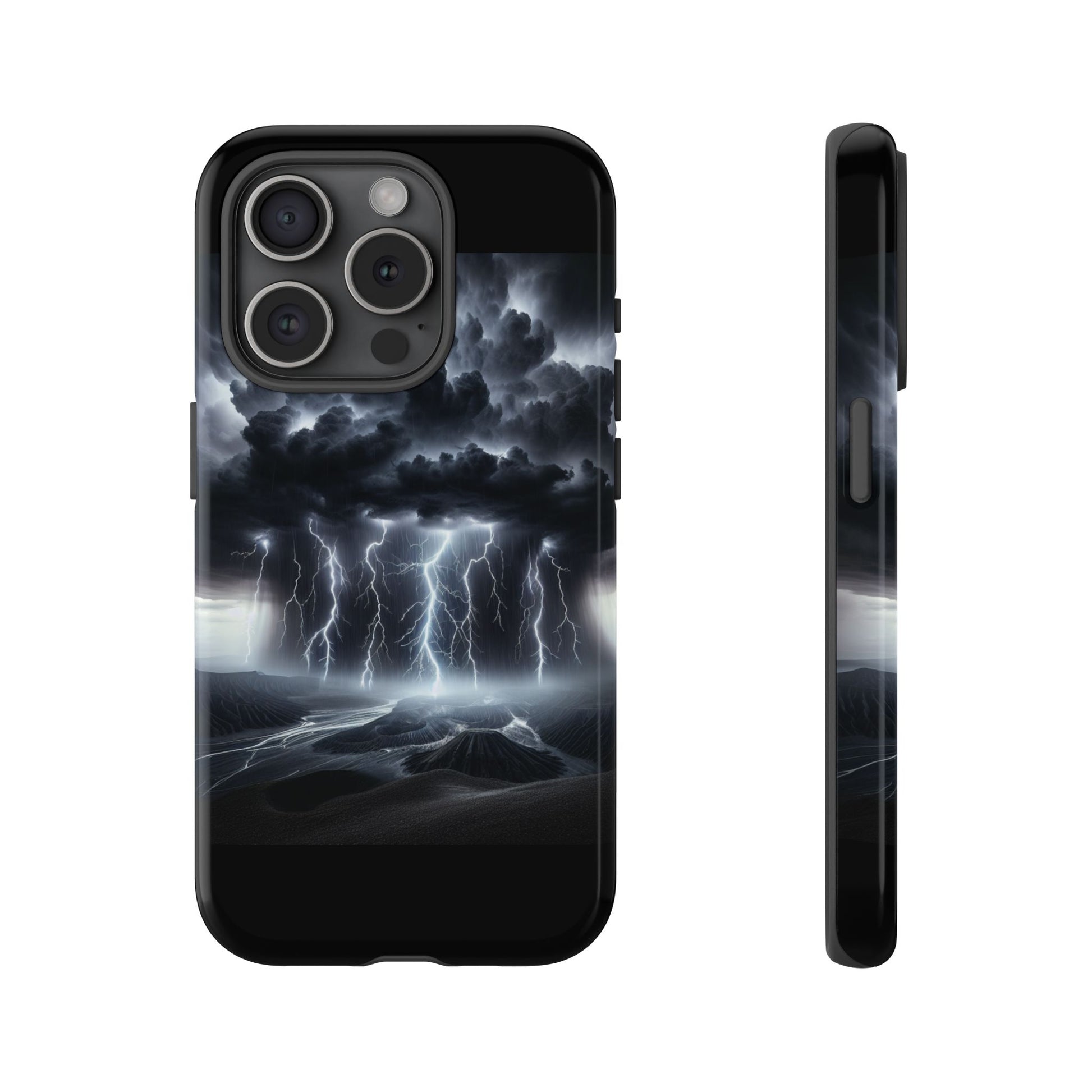 Tough Cases for the Bold: Stormy Thunder Phone Case, Lightning Protection, Durable Cover for Adventurers, Unique Gift for Nature [...]