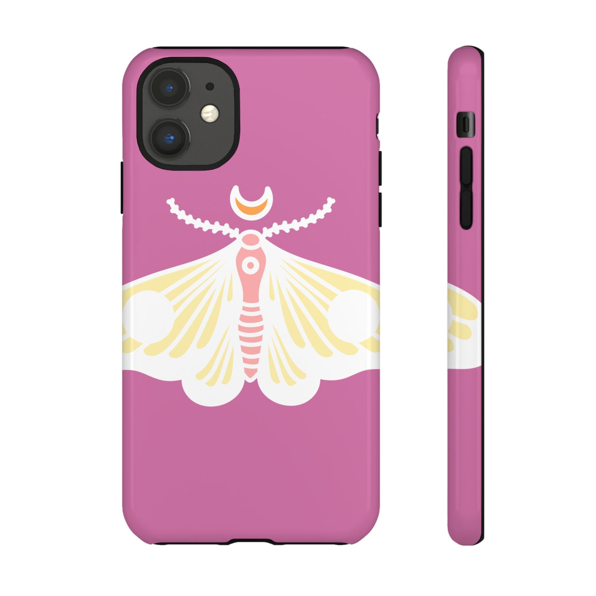 Colorful Moth Phone Case | Tough Cases for iPhone, Unique Gift, Nature Lovers, Boho Style, Trendy Accessories